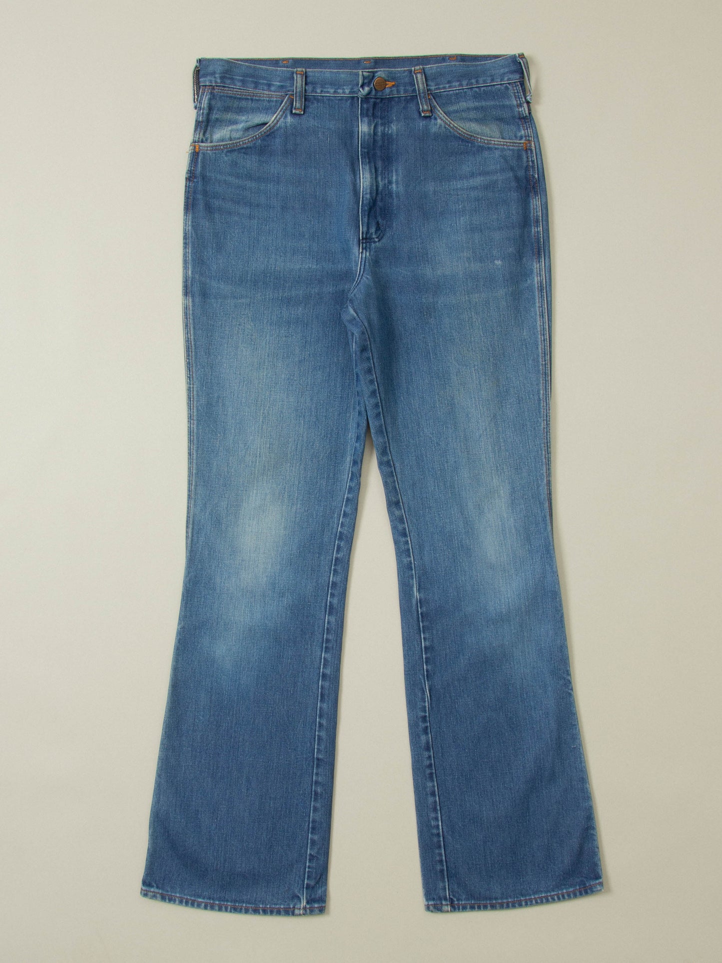 Vtg 1970s Wrangler Bootcut Jeans - Made in USA (34x33)