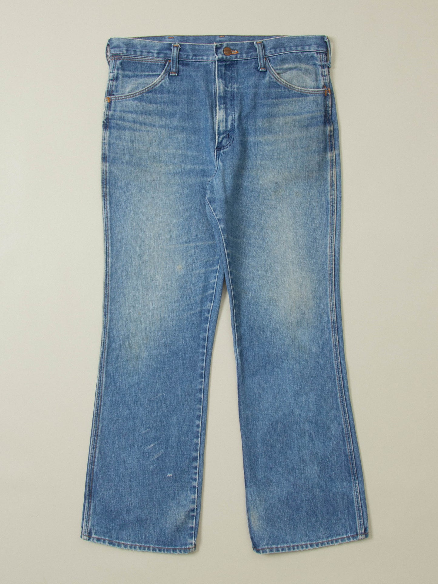 Vtg 1970s Wrangler Bootcut Jeans - Made in USA (34x30)