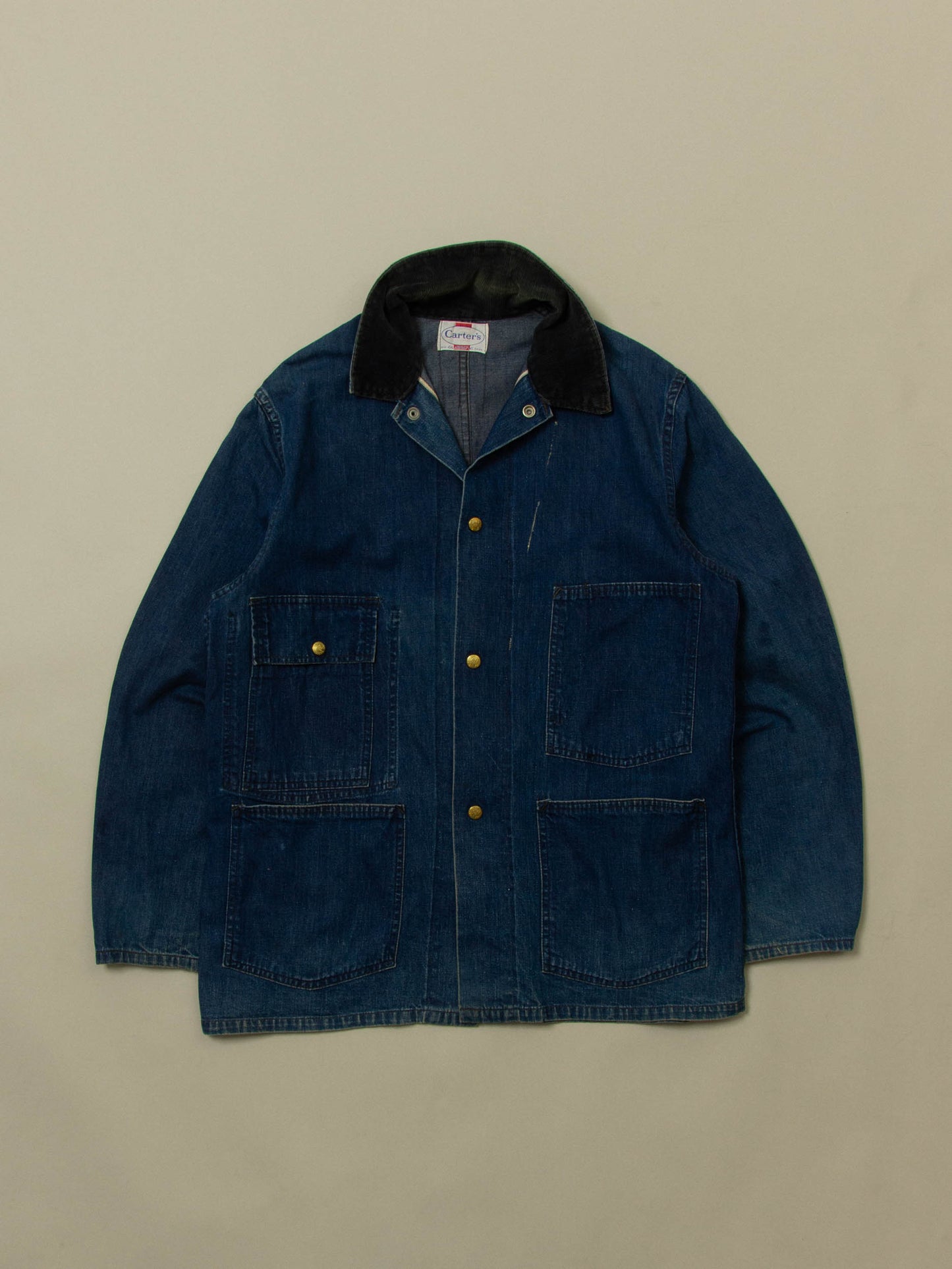 Vtg 1960s Selvedge Carter's Loco Chore Jacket – Made in USA (L)