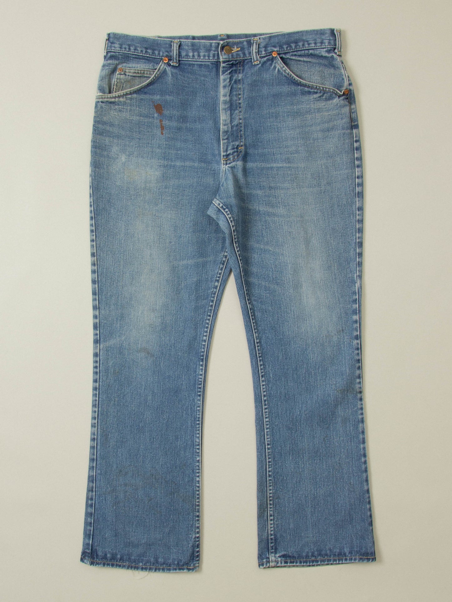 Vtg 1970s Lee Riders Bootcut Jeans - Made in USA (38x32)