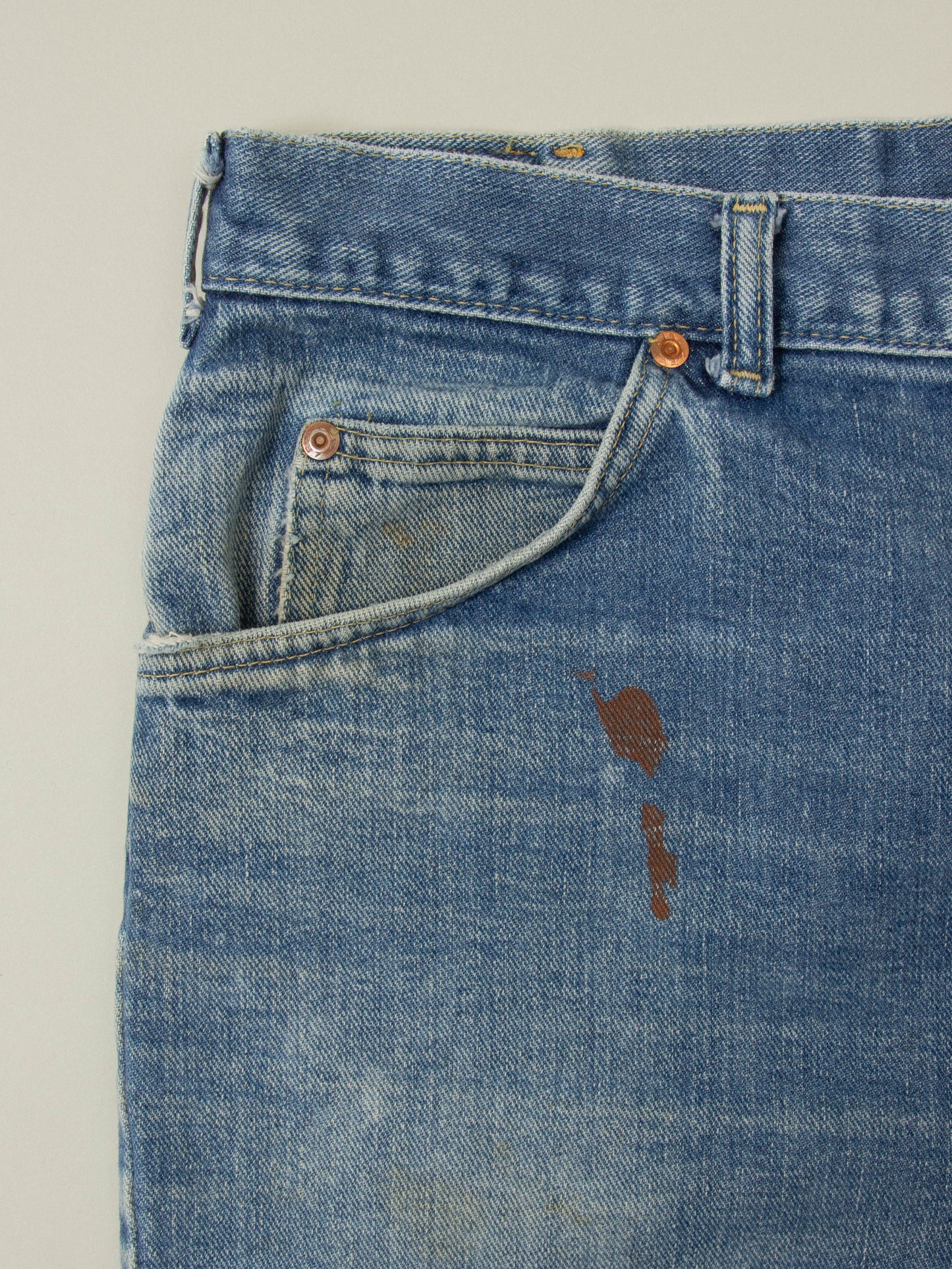 Vtg 1970s Lee Riders Bootcut Jeans - Made in USA (38x32)