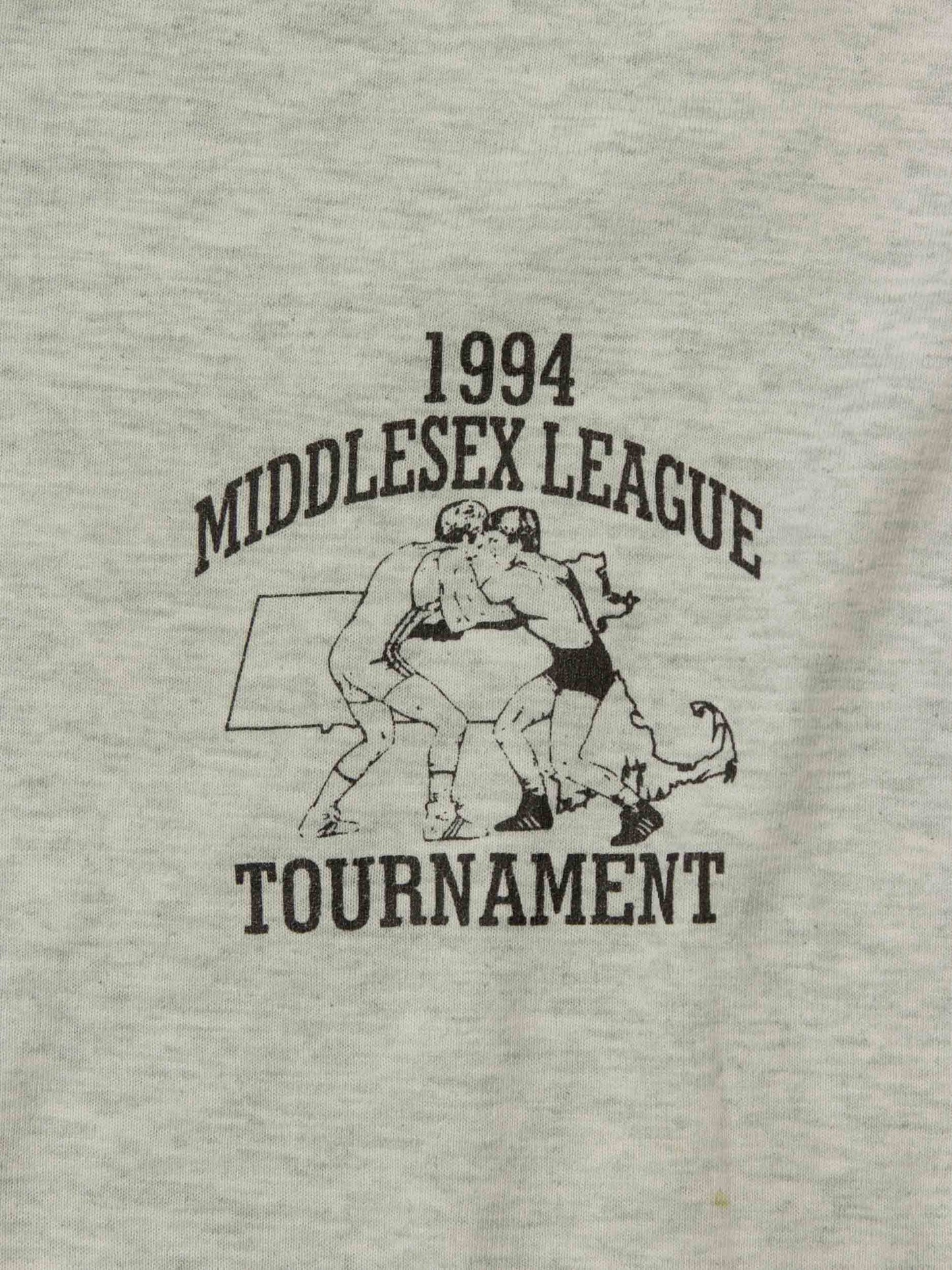 Vtg 1994 Middlesex Wrestling Single Stitch Tee – Made in USA (L)