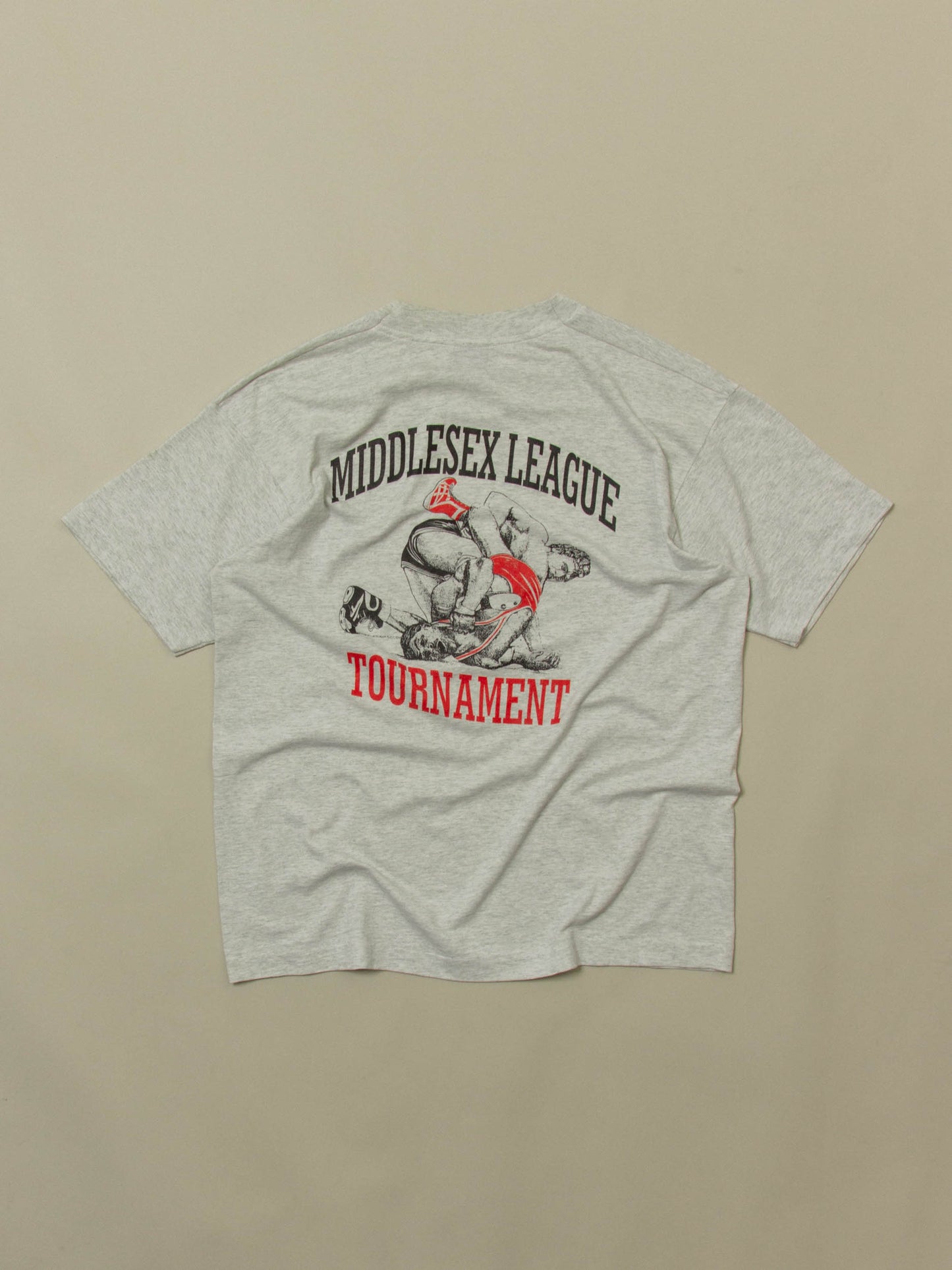 Vtg 1994 Middlesex Wrestling Single Stitch Tee – Made in USA (L)