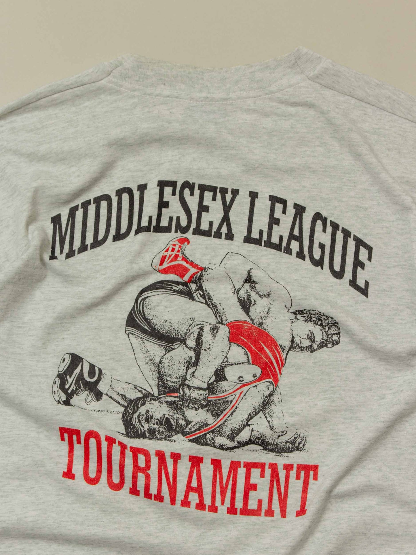 Vtg 1994 Middlesex Wrestling Single Stitch Tee – Made in USA (L)