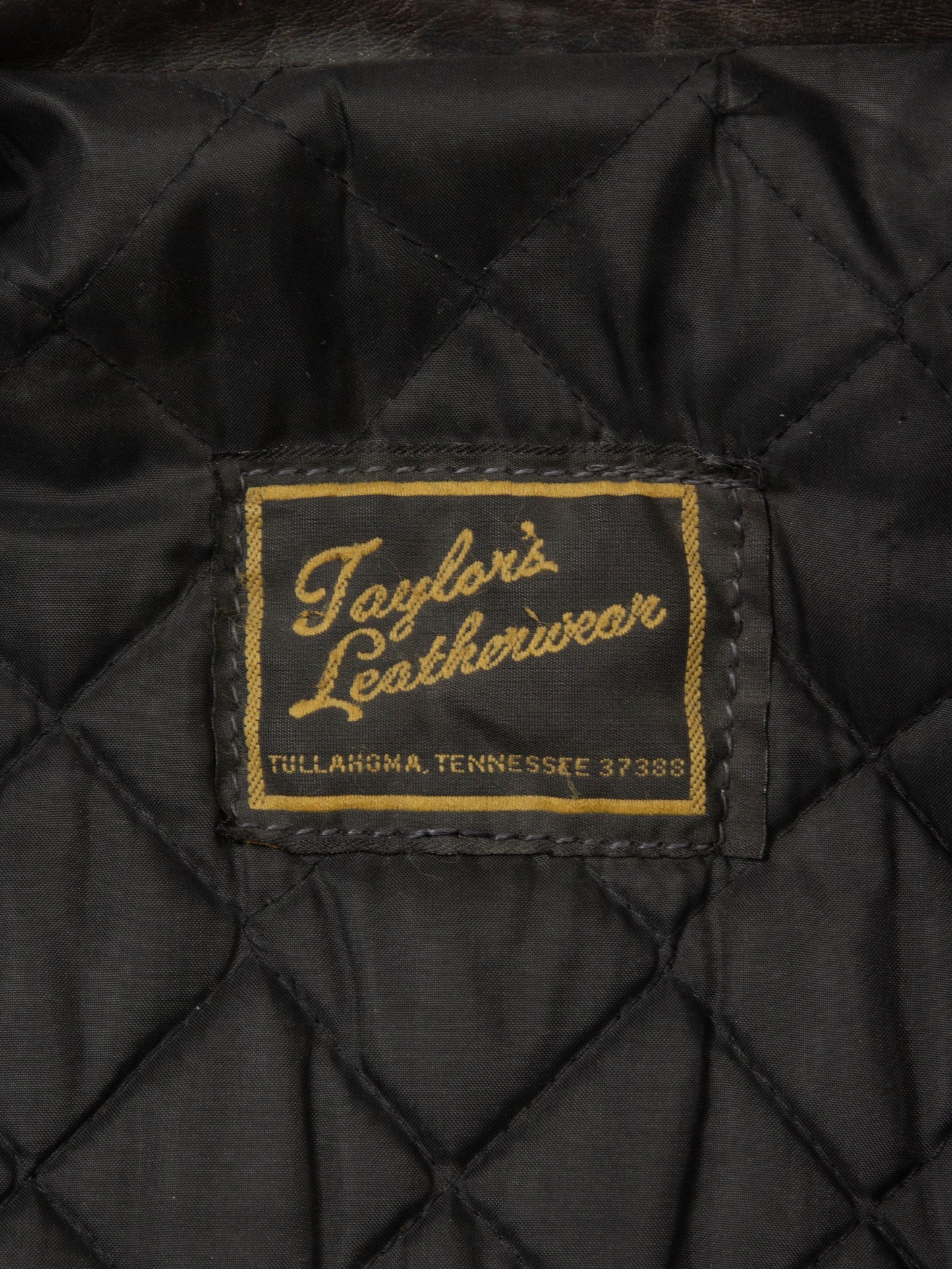 Vtg 1970s Bridgeview Illinois Police Leather Jacket - Made in USA (M)