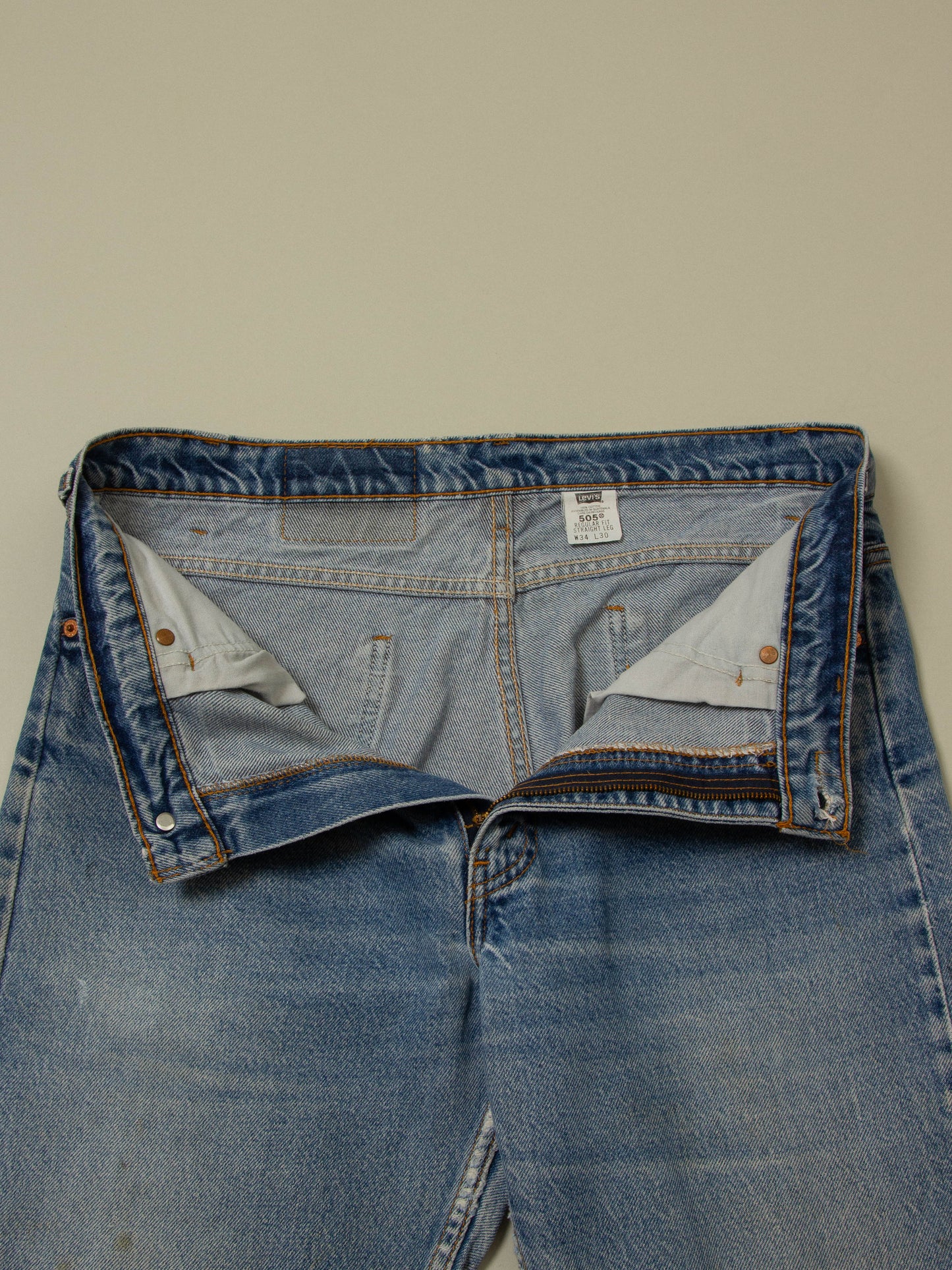 Vtg 1990s Levi's 505 Orange Tab Jeans (34x30)