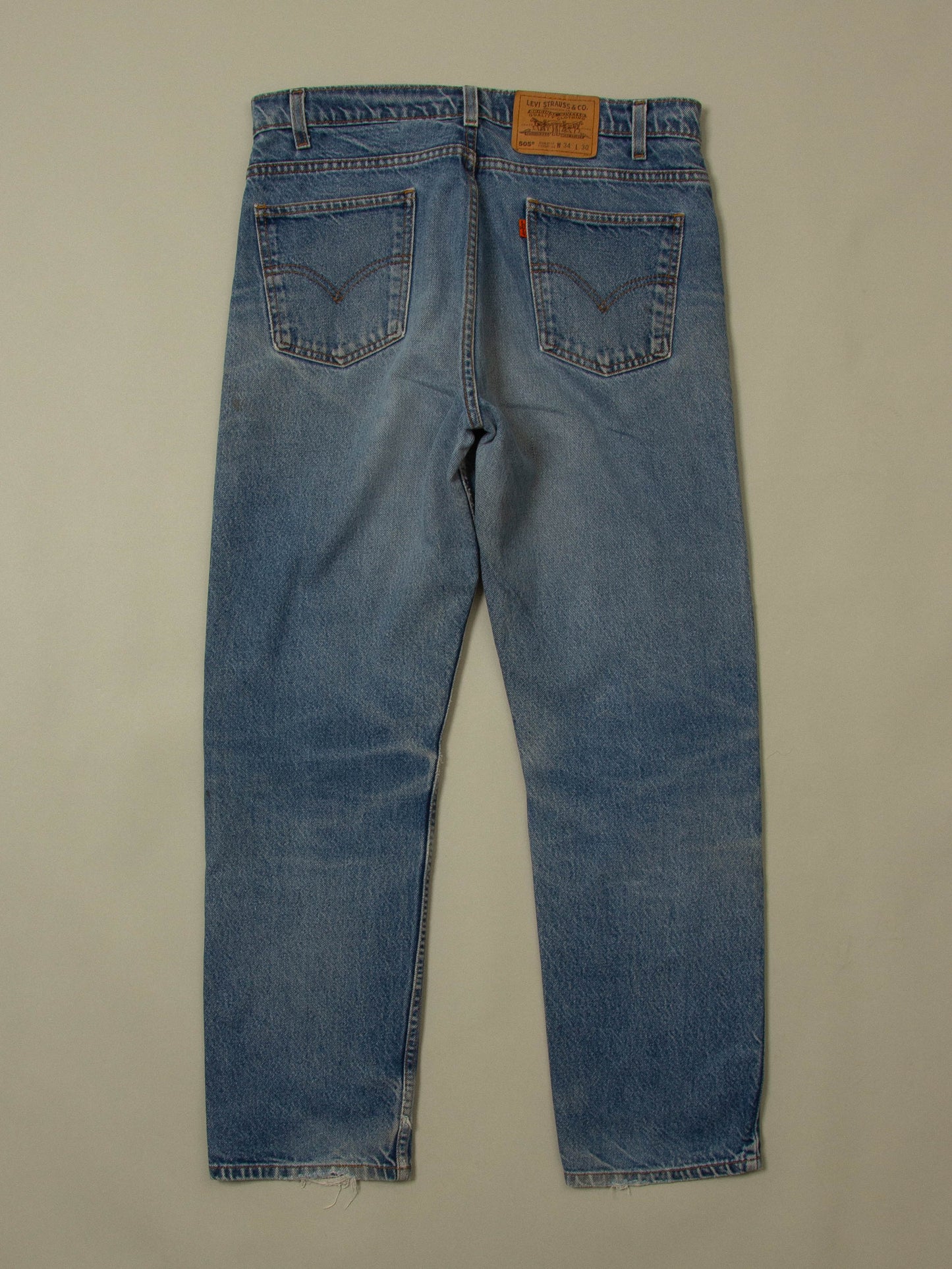 Vtg 1990s Levi's 505 Orange Tab Jeans (34x30)