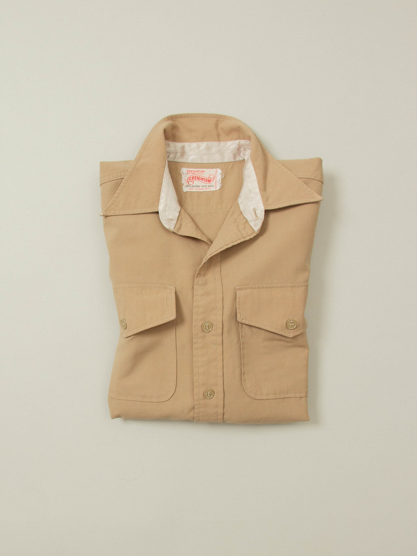 Vtg 1970s Creighton Military Shirt - Made in USA (M)