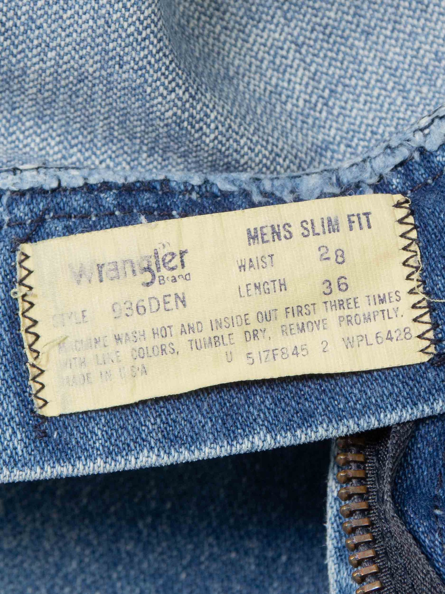 Vtg 1980s Wrangler Jeans - Made in USA (26x35)