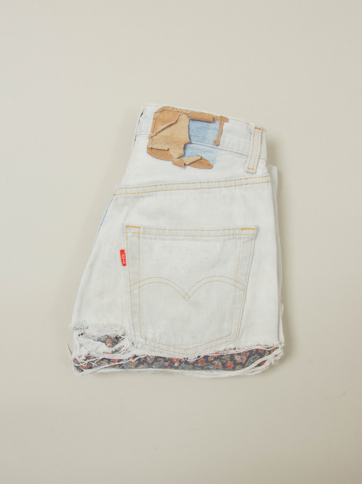 Vtg Customized Levi's 501 Jeans - Made in France (28x26)