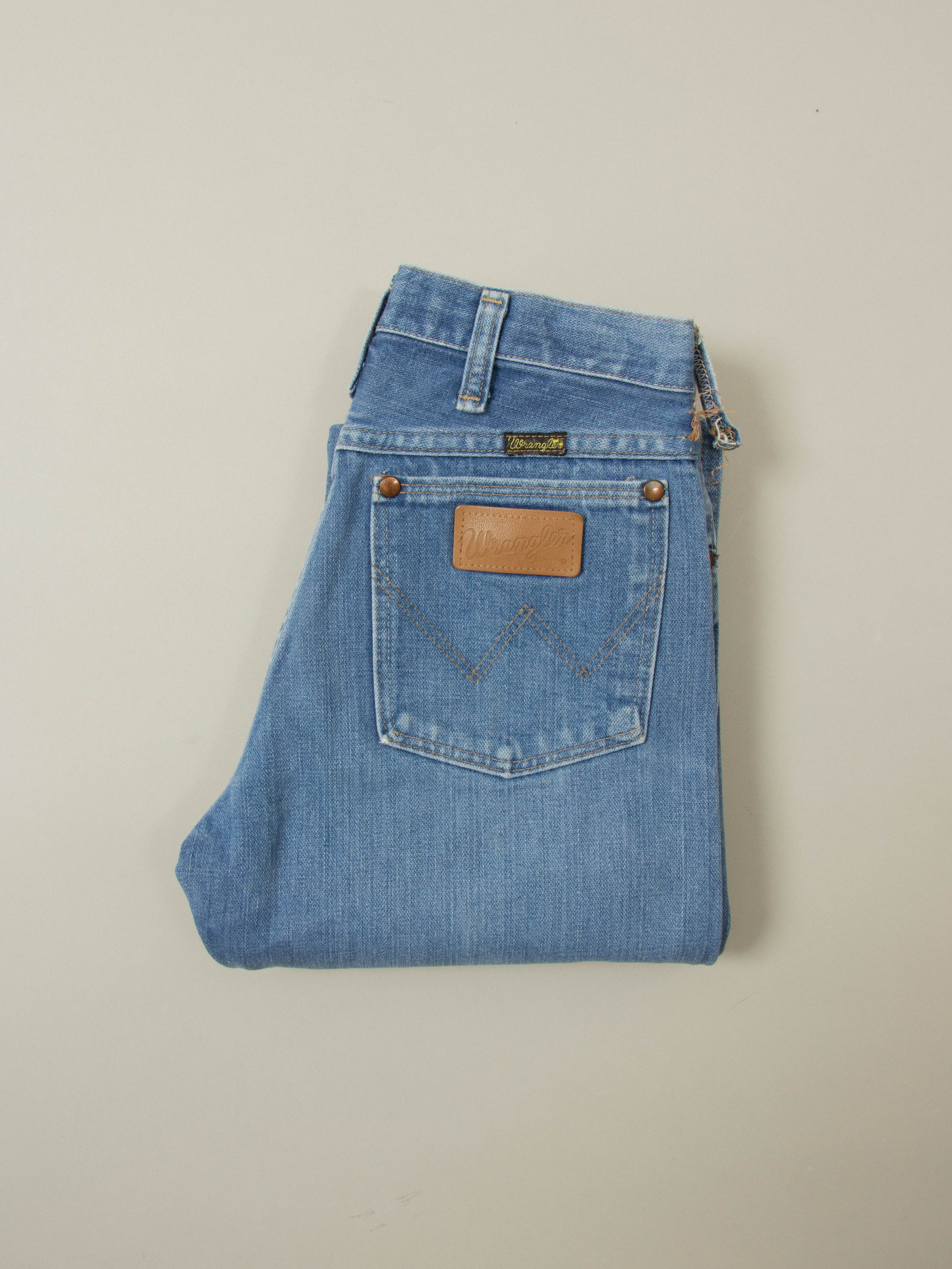 PONGOさん専用です　70年代 Wrangler MADE IN U.S.A Vtg 1970s Wrangler Bootcut Jeans - Made in USA (28x34) – Broadway