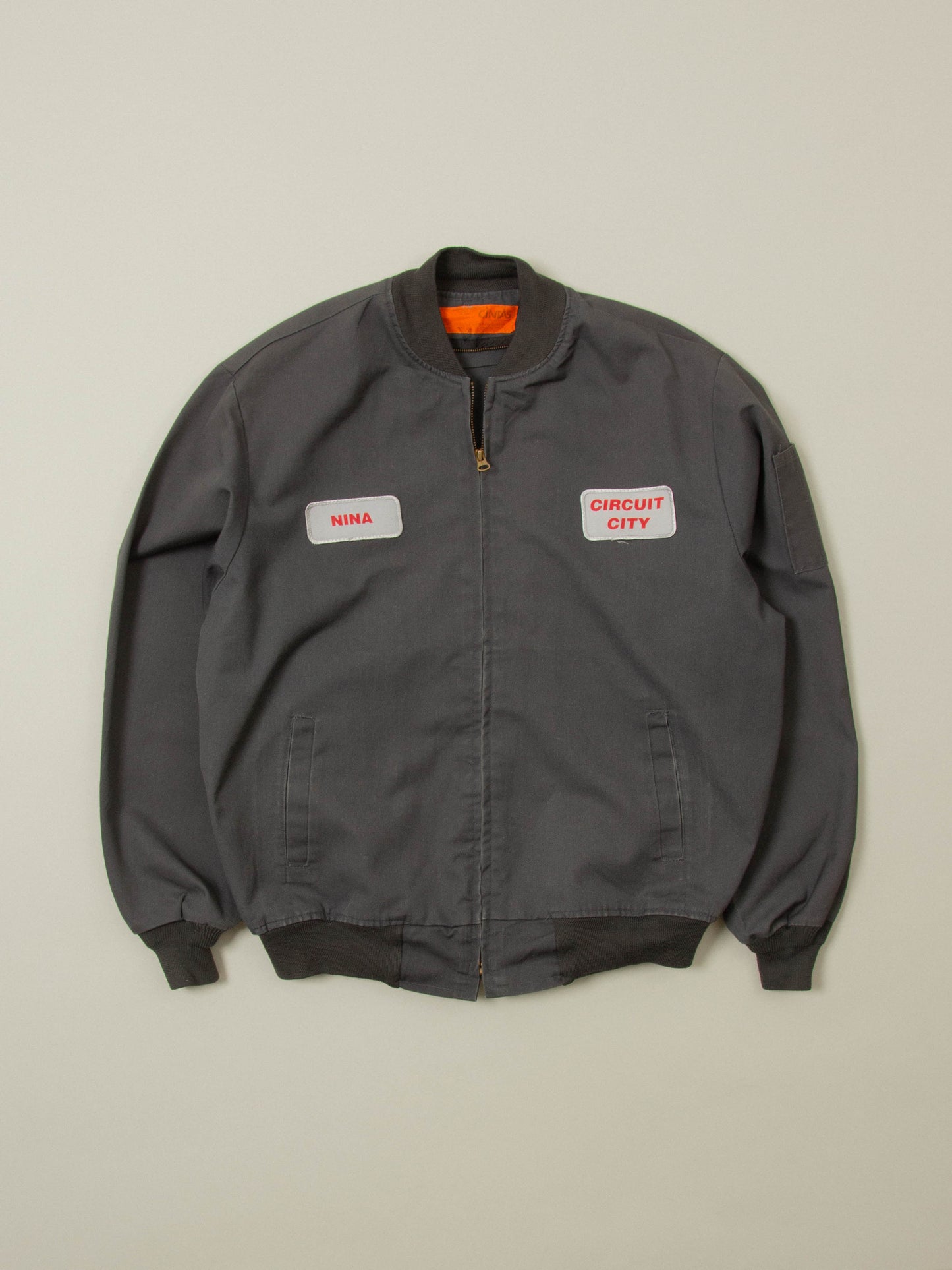 Vtg 1990s Workwear Bomber Jacket (L)
