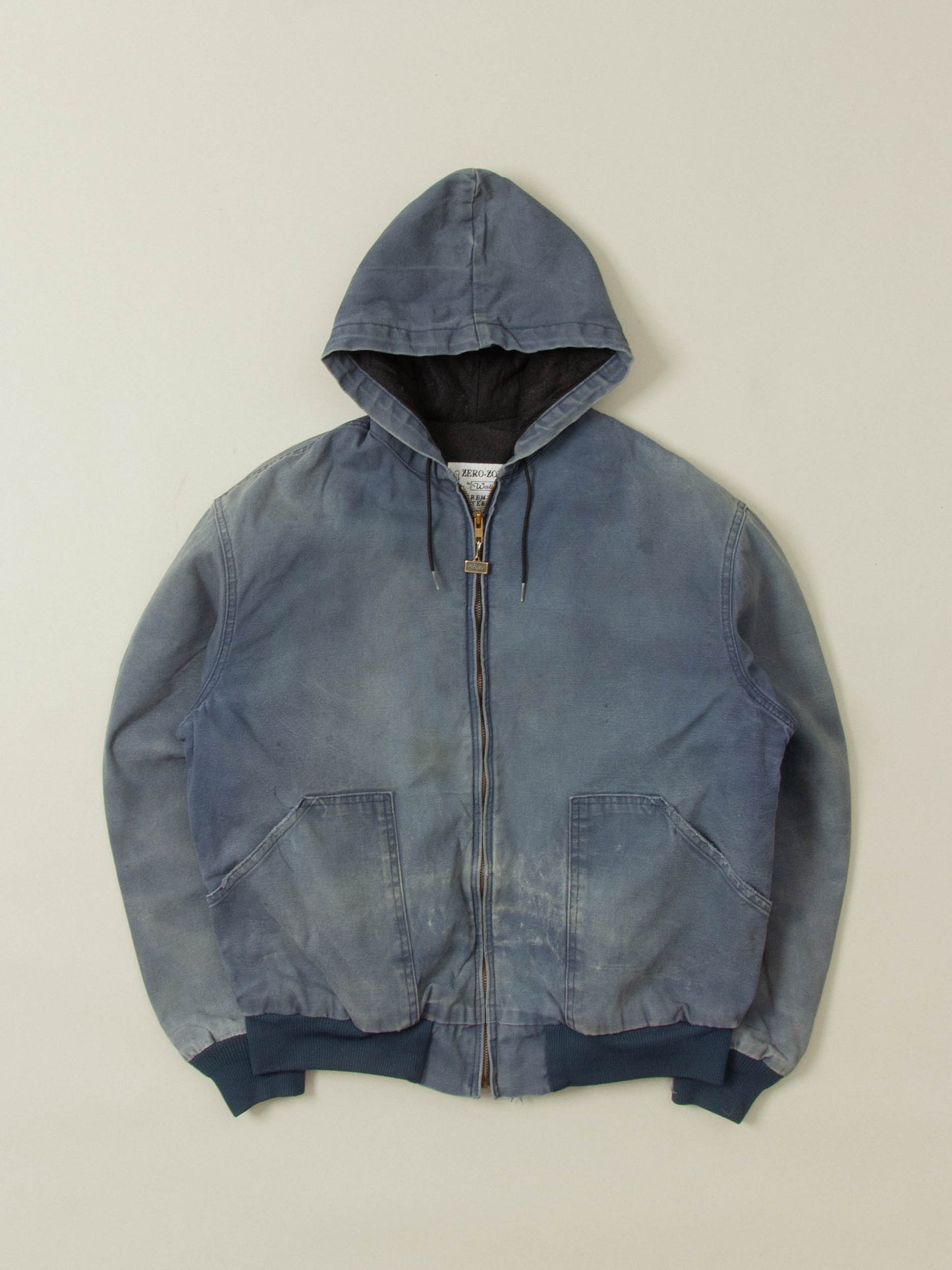 Vtg 1980s Faded Walls Hooded Canvas Jacket (M/L)