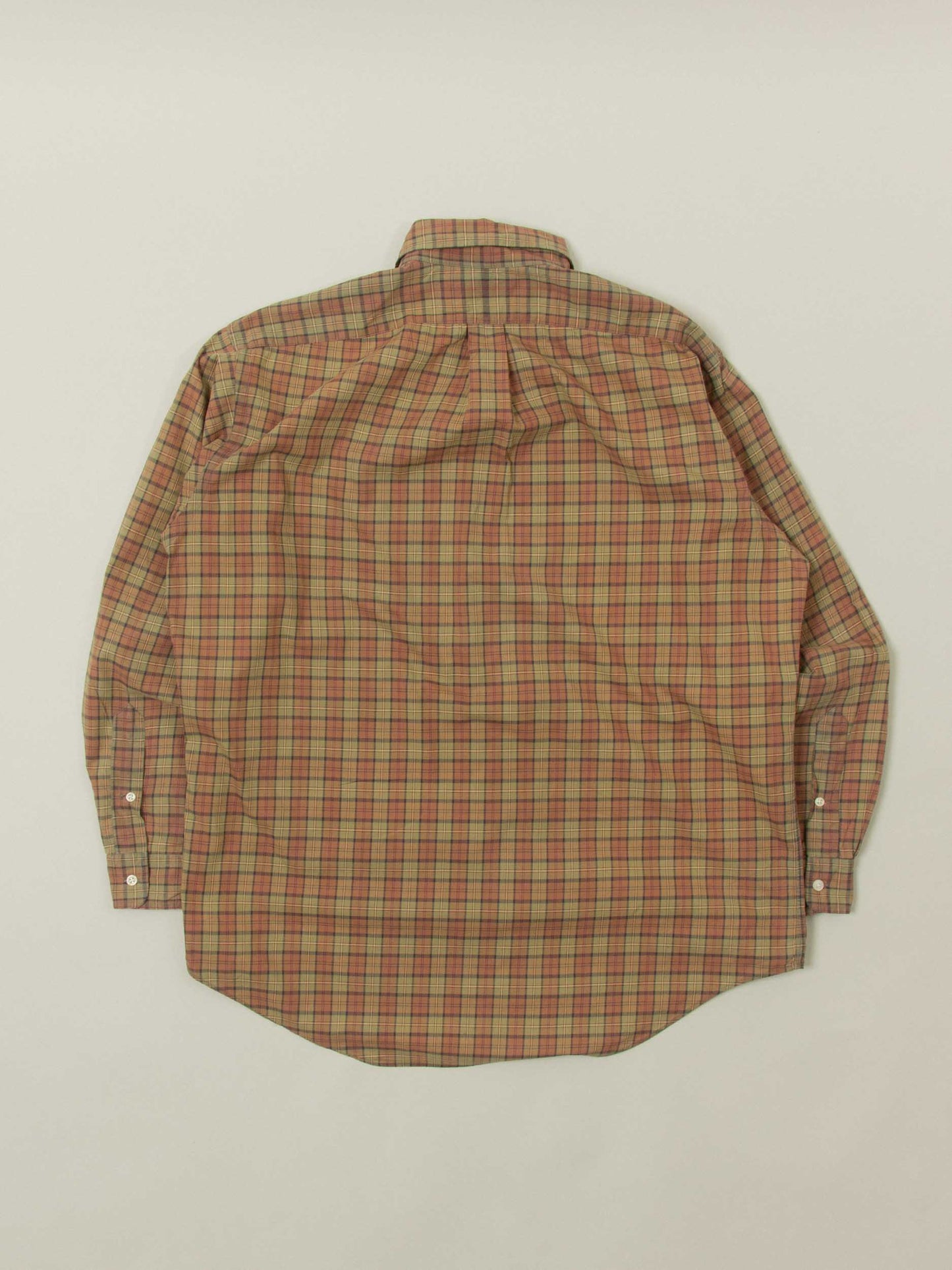 Vtg 1990s Ralph Lauren Button Down Checkered Shirt (L)