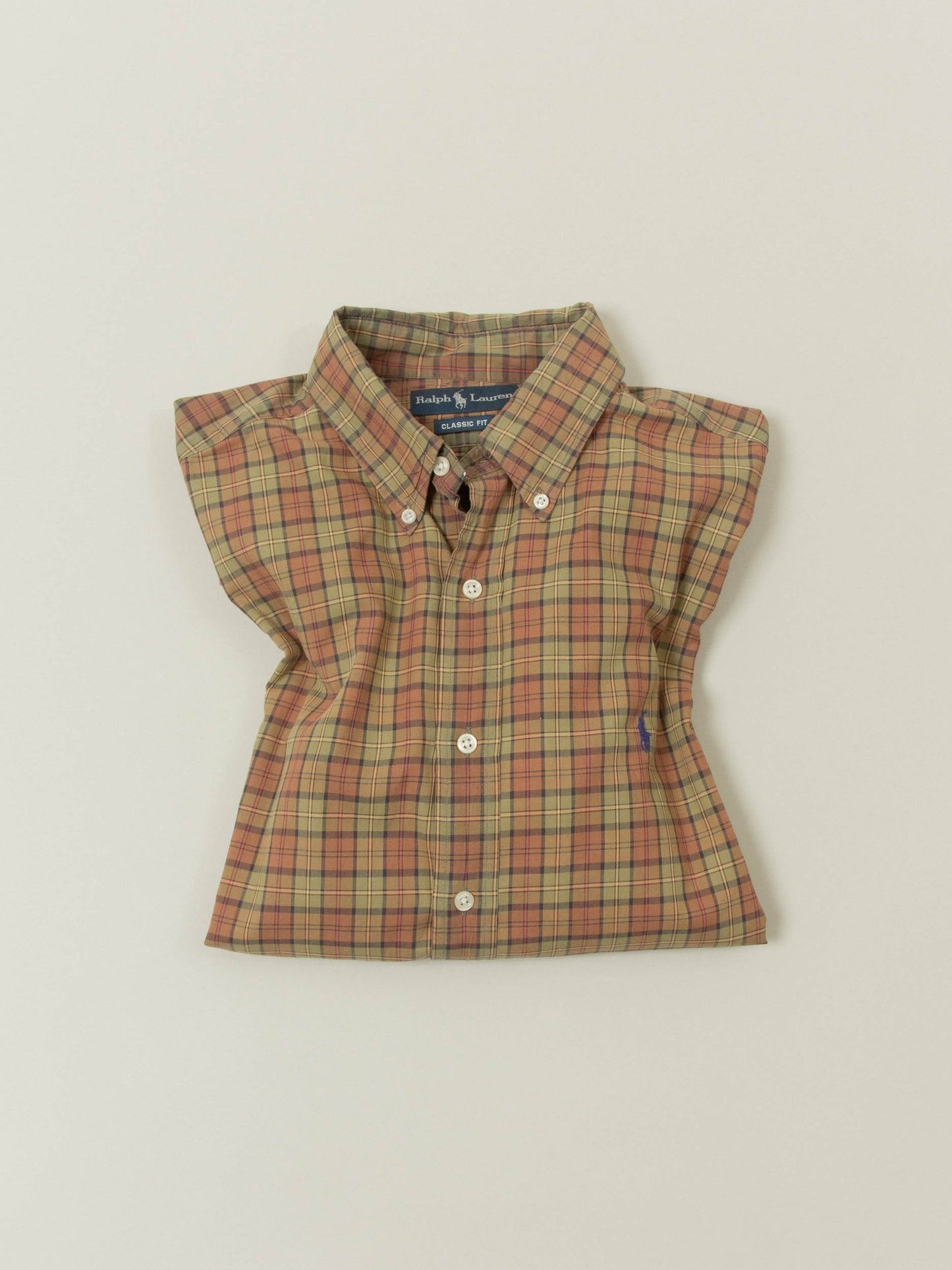 Vtg 1990s Ralph Lauren Button Down Checkered Shirt (L)