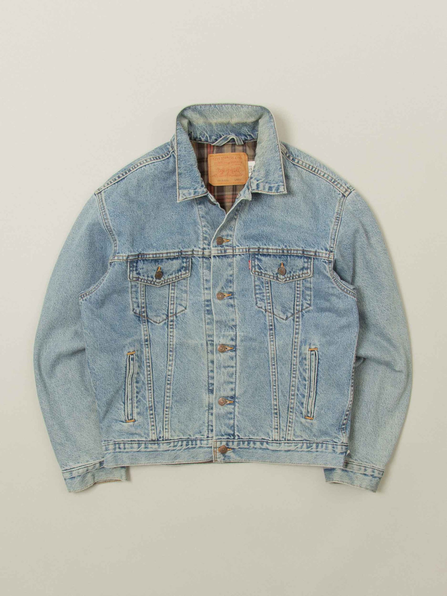 Vtg 1990s Lined Levi's Denim Jacket (L)