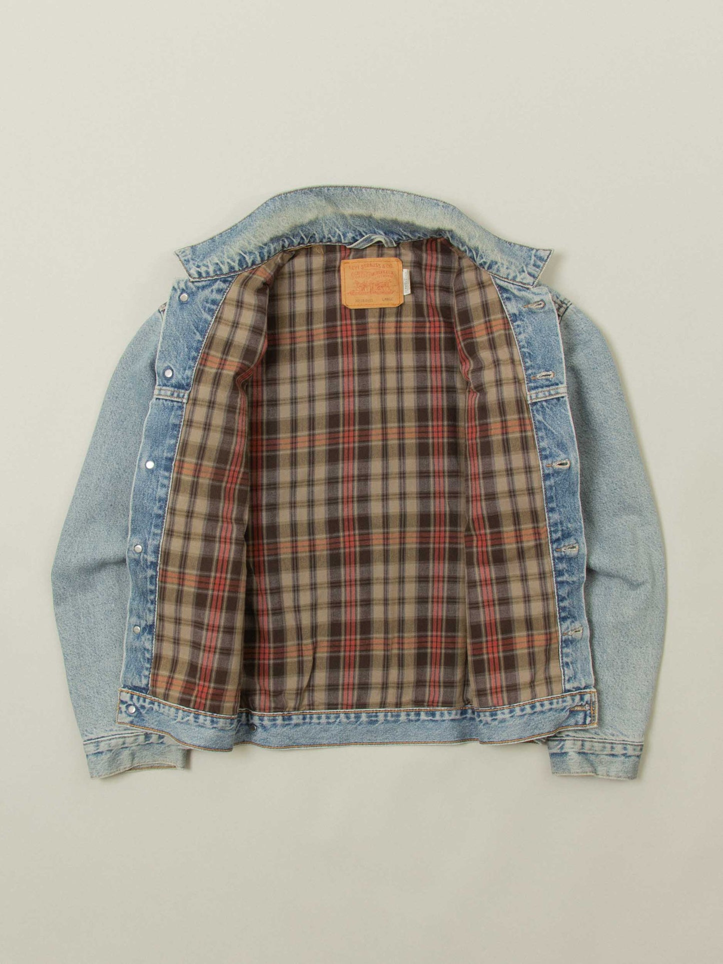 Vtg 1990s Lined Levi's Denim Jacket (L)