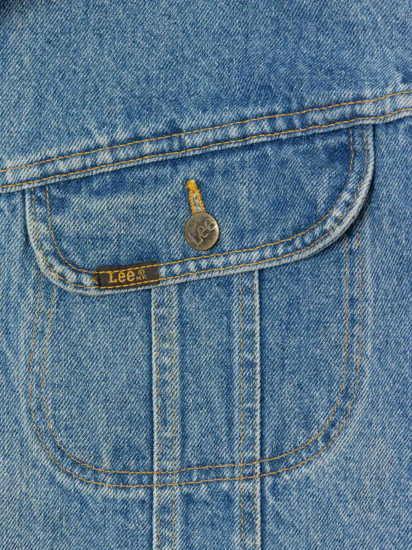 Vtg 1980s Lined Lee Storm Rider Denim Jacket (XL)