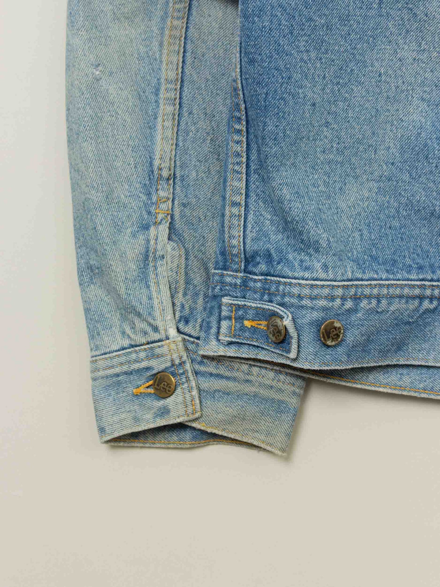 Vtg 1980s Lined Lee Storm Rider Denim Jacket (XL)