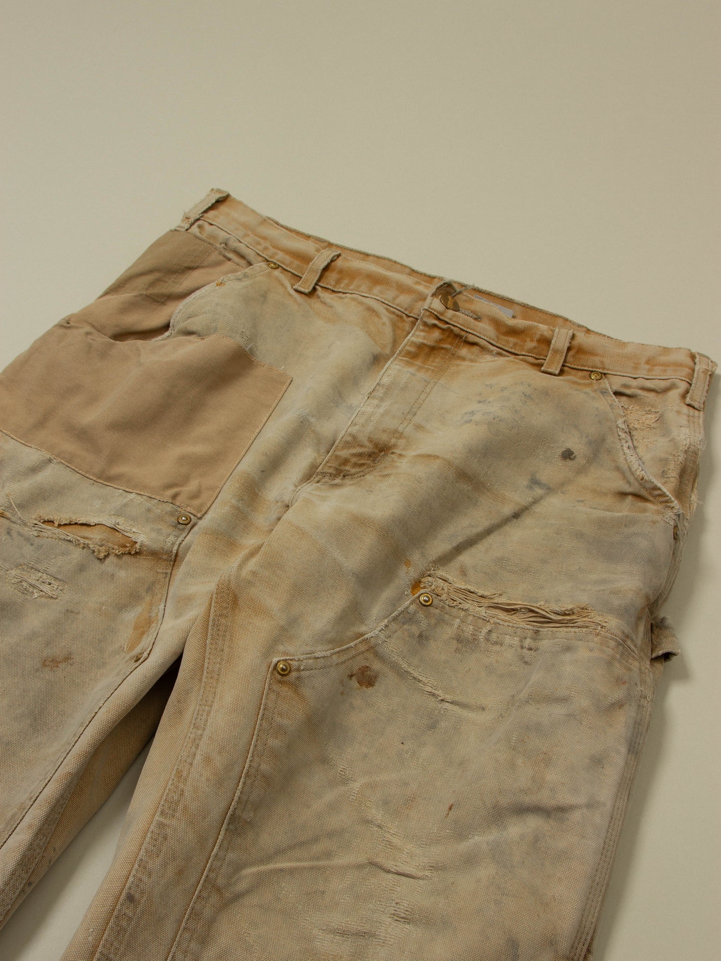 Vtg 1990s Carhartt Double Knee Carpenter Trousers - Made in USA (34x30)