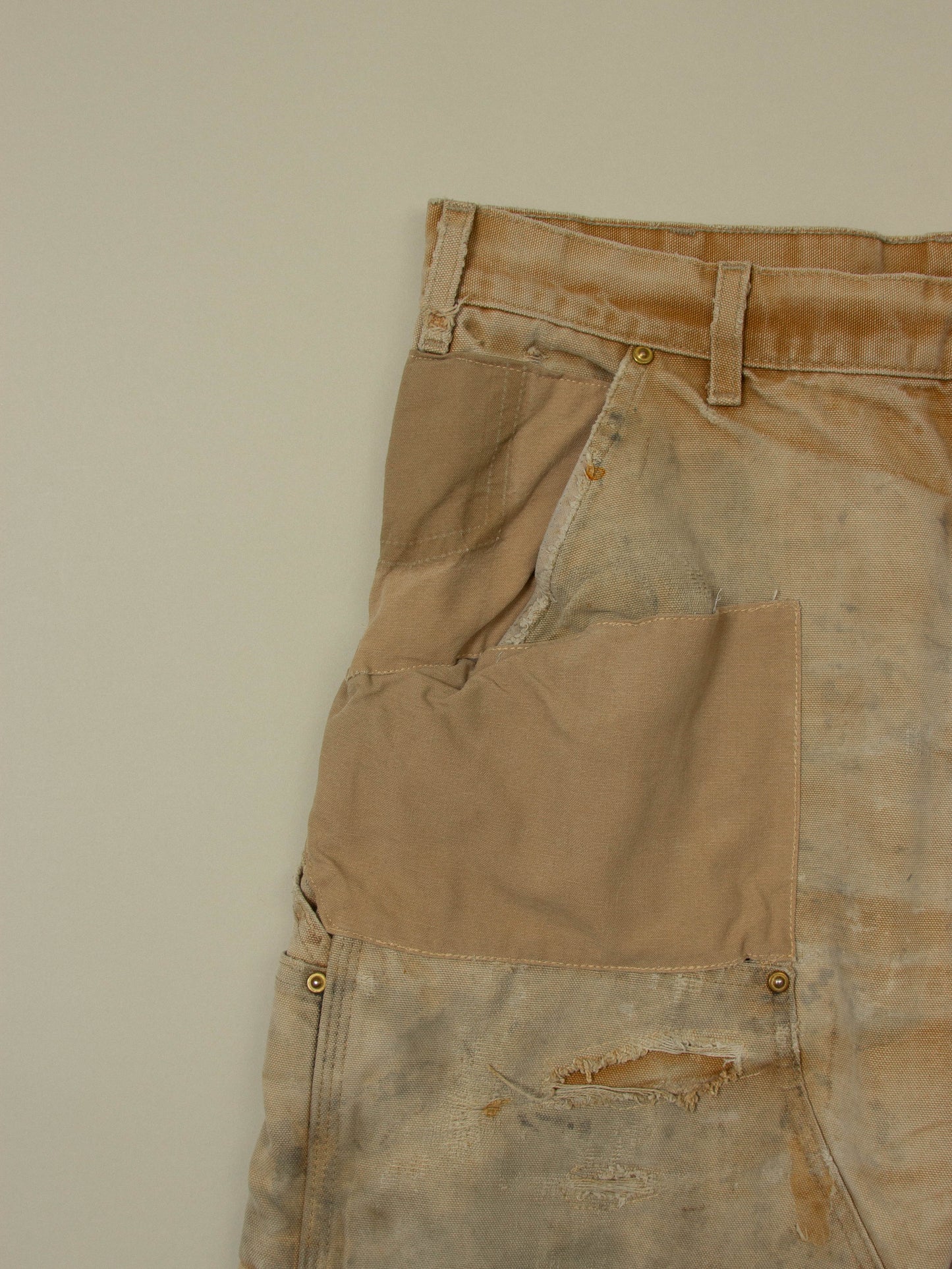Vtg 1990s Carhartt Double Knee Carpenter Trousers - Made in USA (34x30)