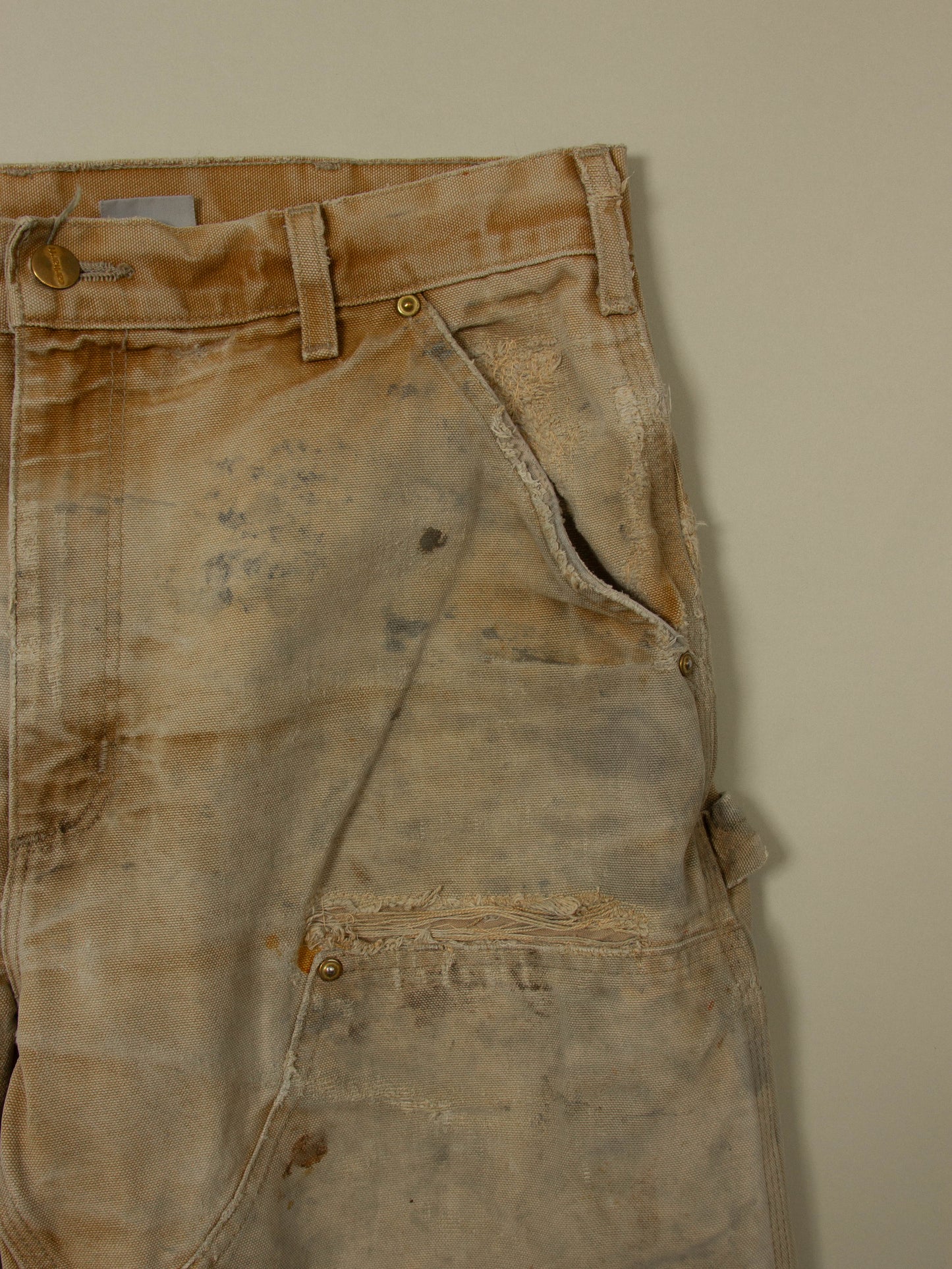 Vtg 1990s Carhartt Double Knee Carpenter Trousers - Made in USA (34x30)