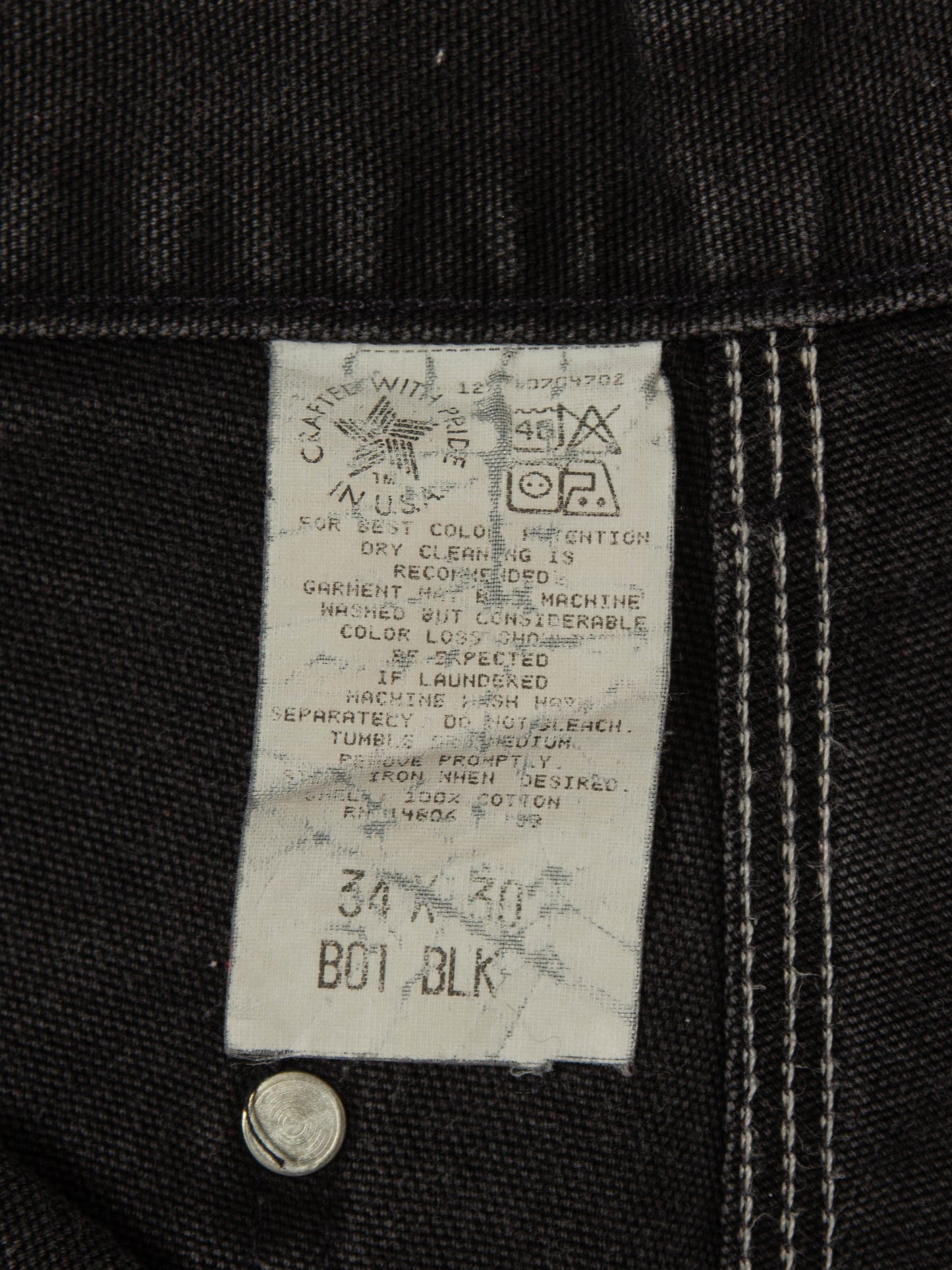 Vtg 1990s Carhartt Double Knee Trousers - Made in USA (34x30)