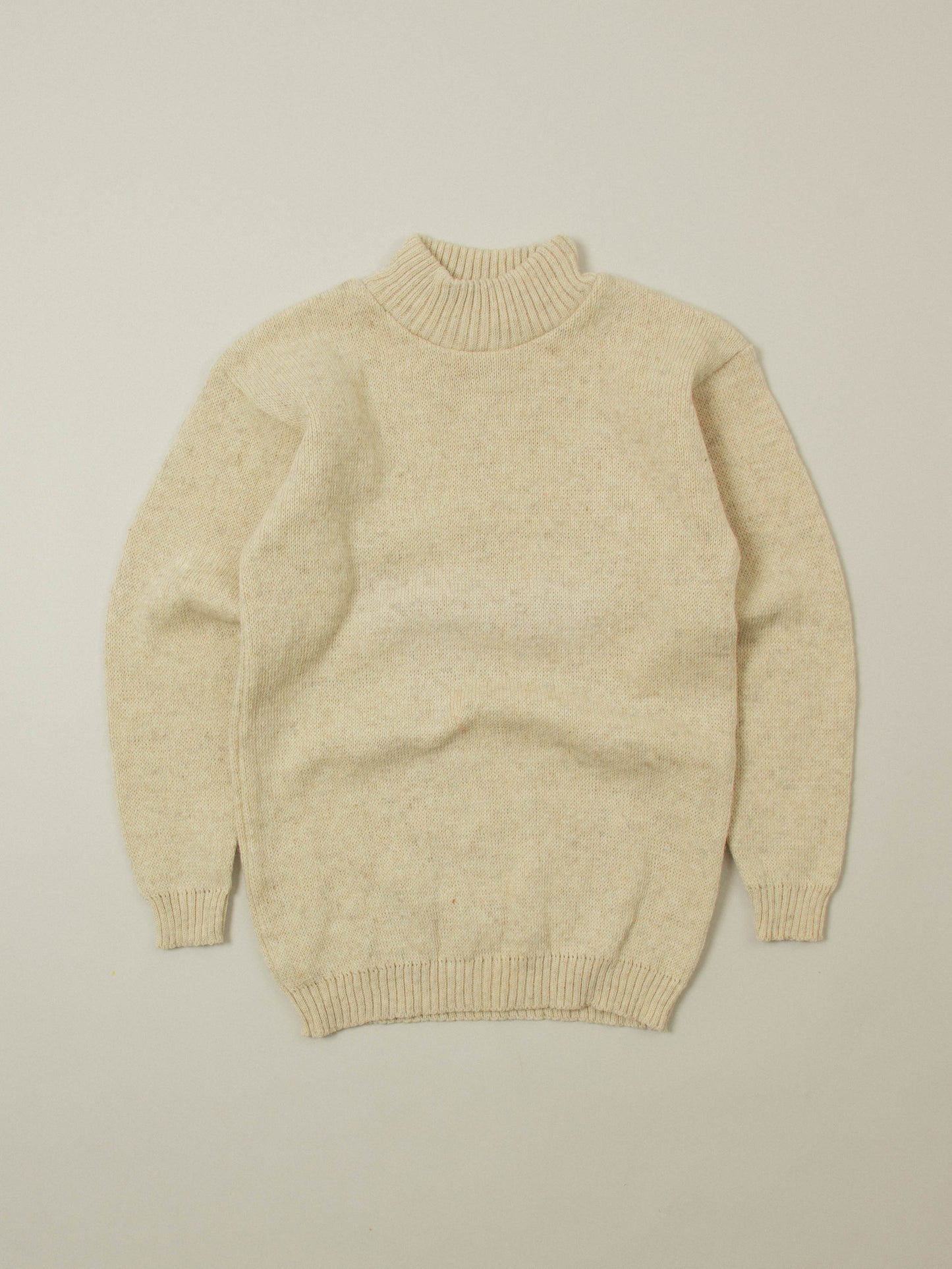 Deadstock 1980s Russian Army Turtleneck Wool Sweater