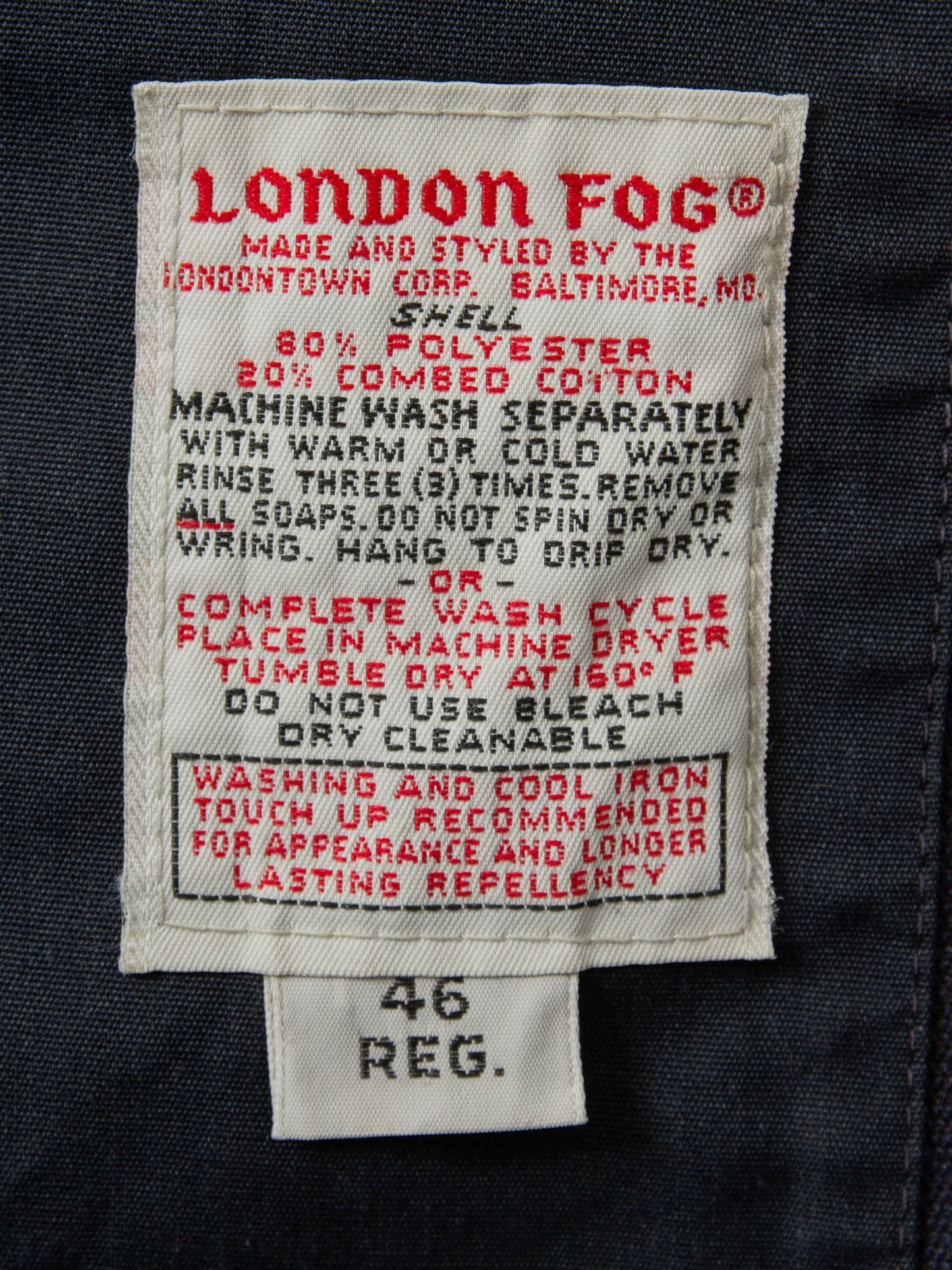 Vtg 1970s London Fog Lined Sports Jacket – Made in USA (L)