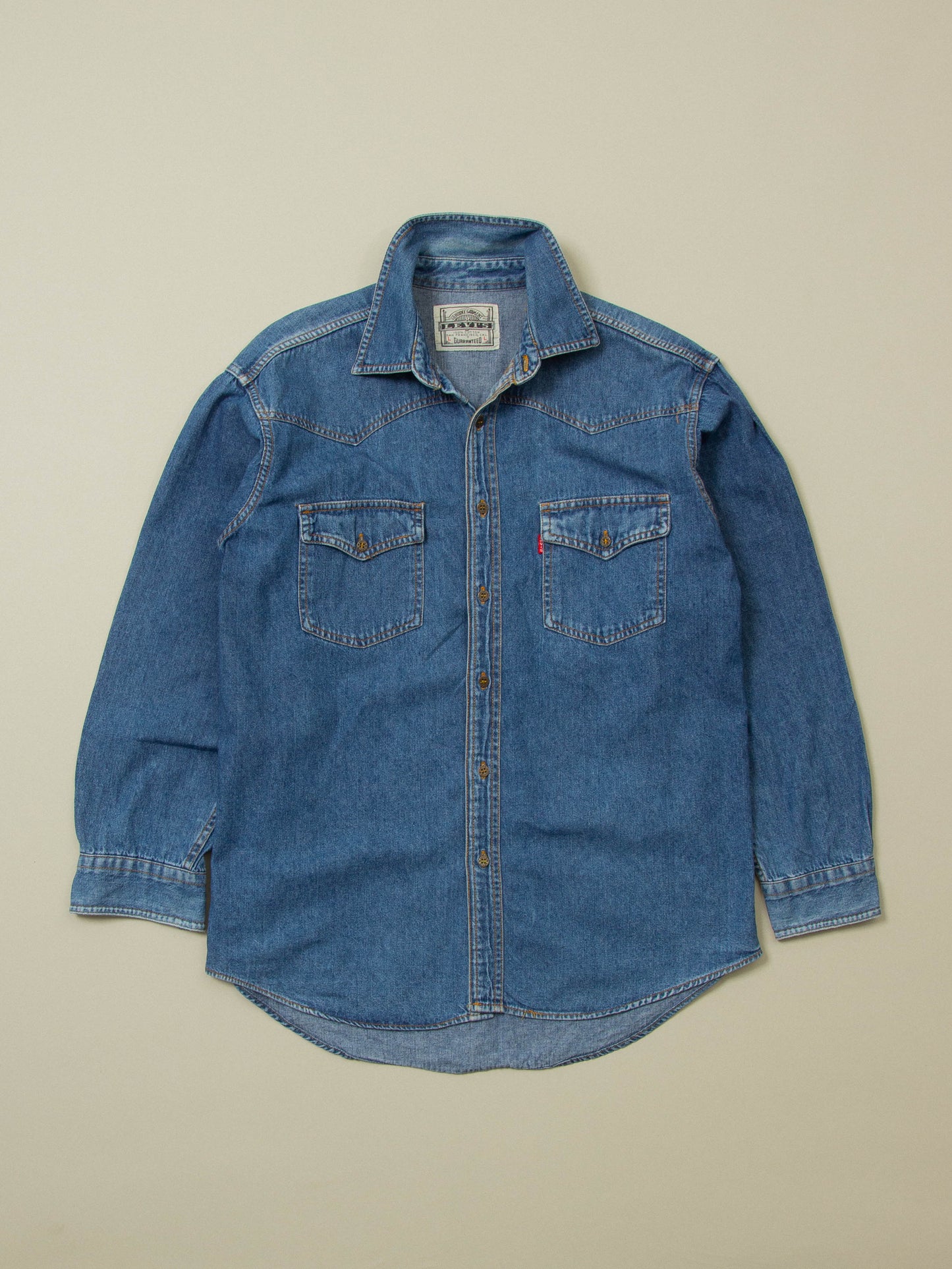Vtg 1990s Levi's Denim Shirt (M)