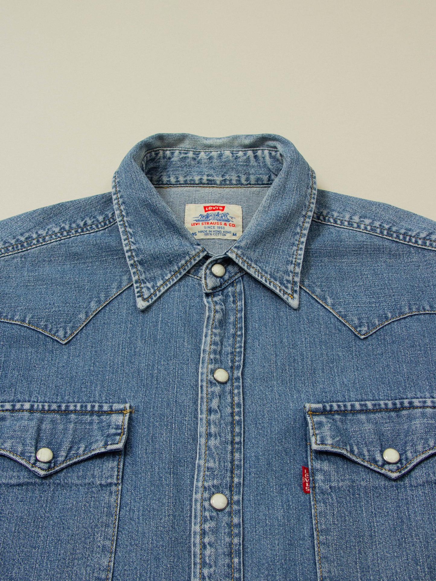 Vtg 1990s Levi's Western Denim Shirt (M)