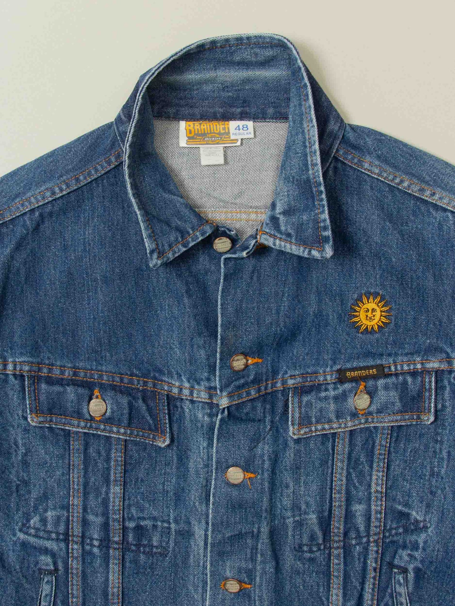 Vtg 1990s Dickies Denim Jacket - Made in USA (M)