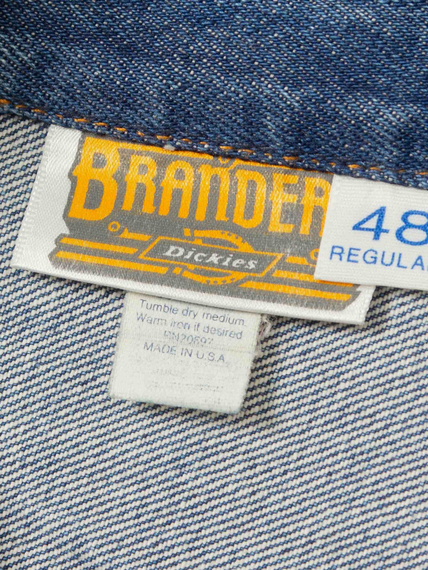 Vtg 1990s Dickies Denim Jacket - Made in USA (M)