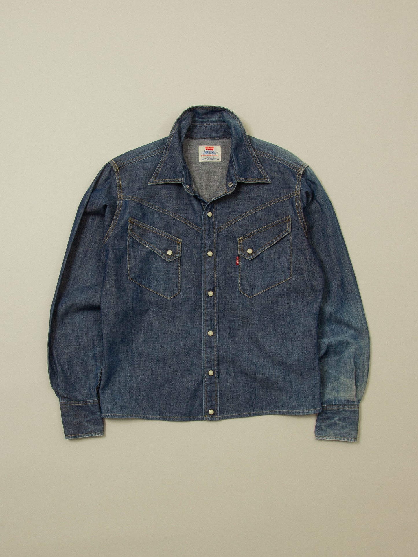 Vtg Levi's Western Denim Shirt (S)