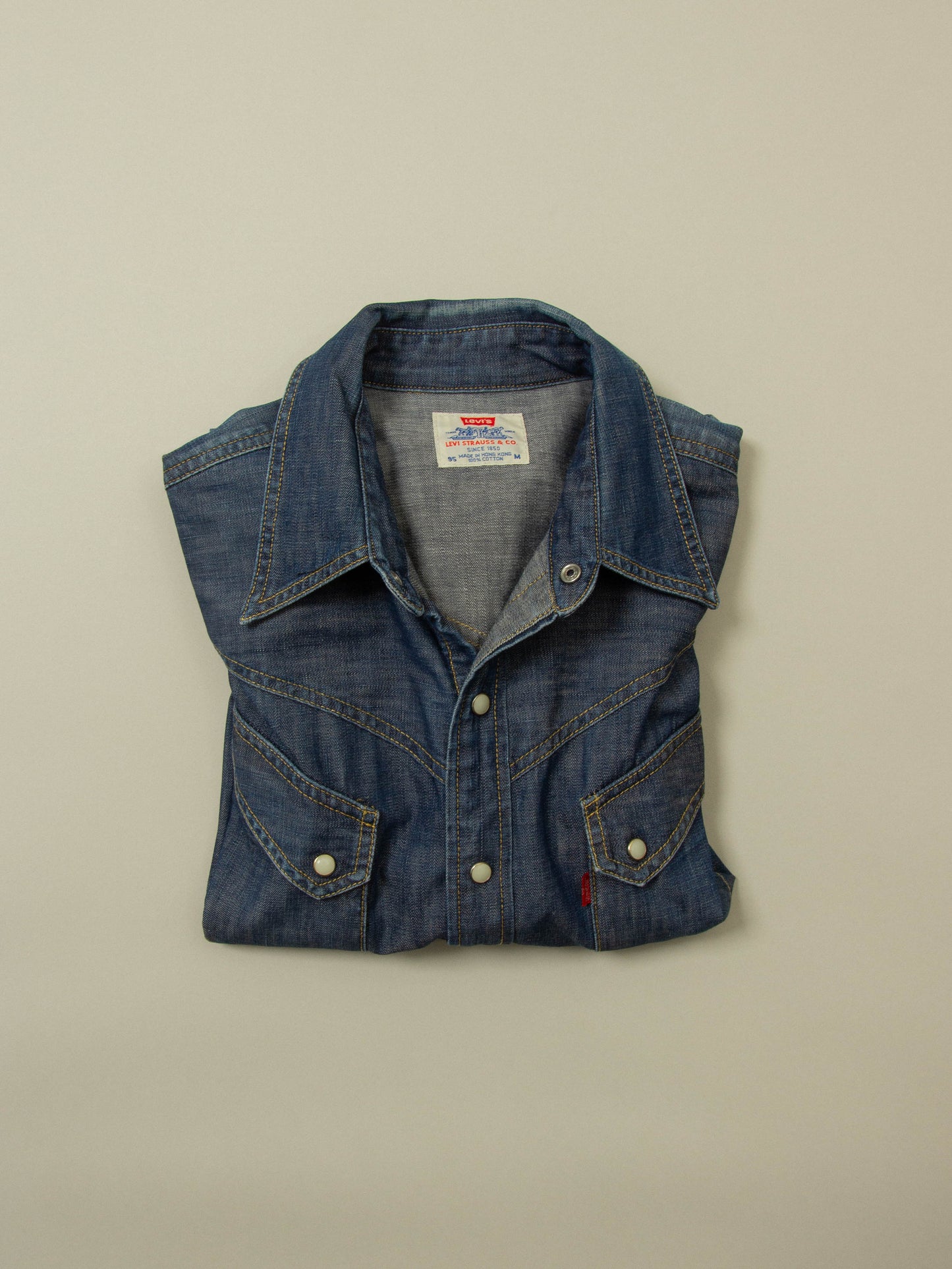 Vtg Levi's Western Denim Shirt (S)