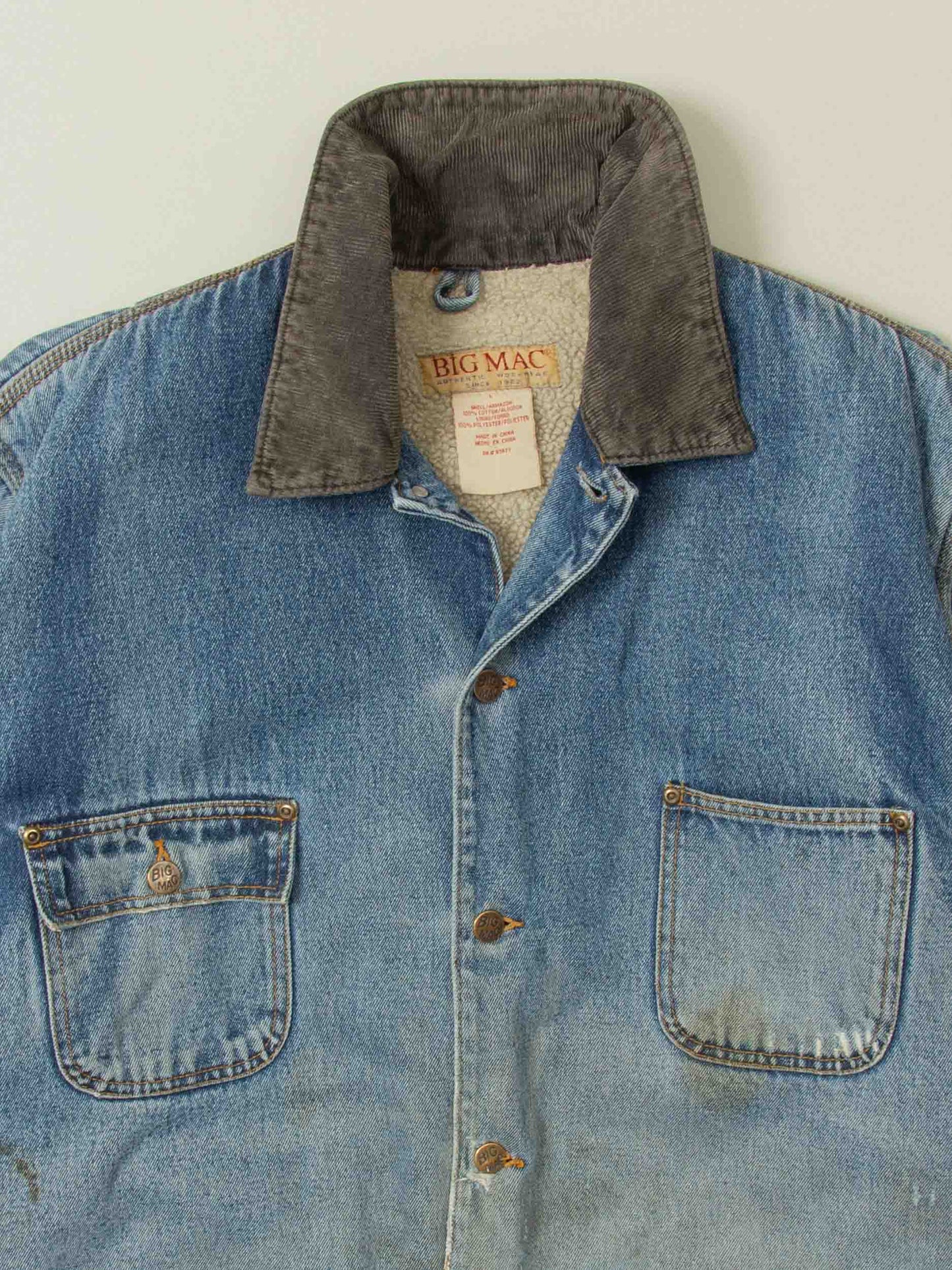 Vtg Sherpa Lined Big Mac Chore Loco Jacket (L)