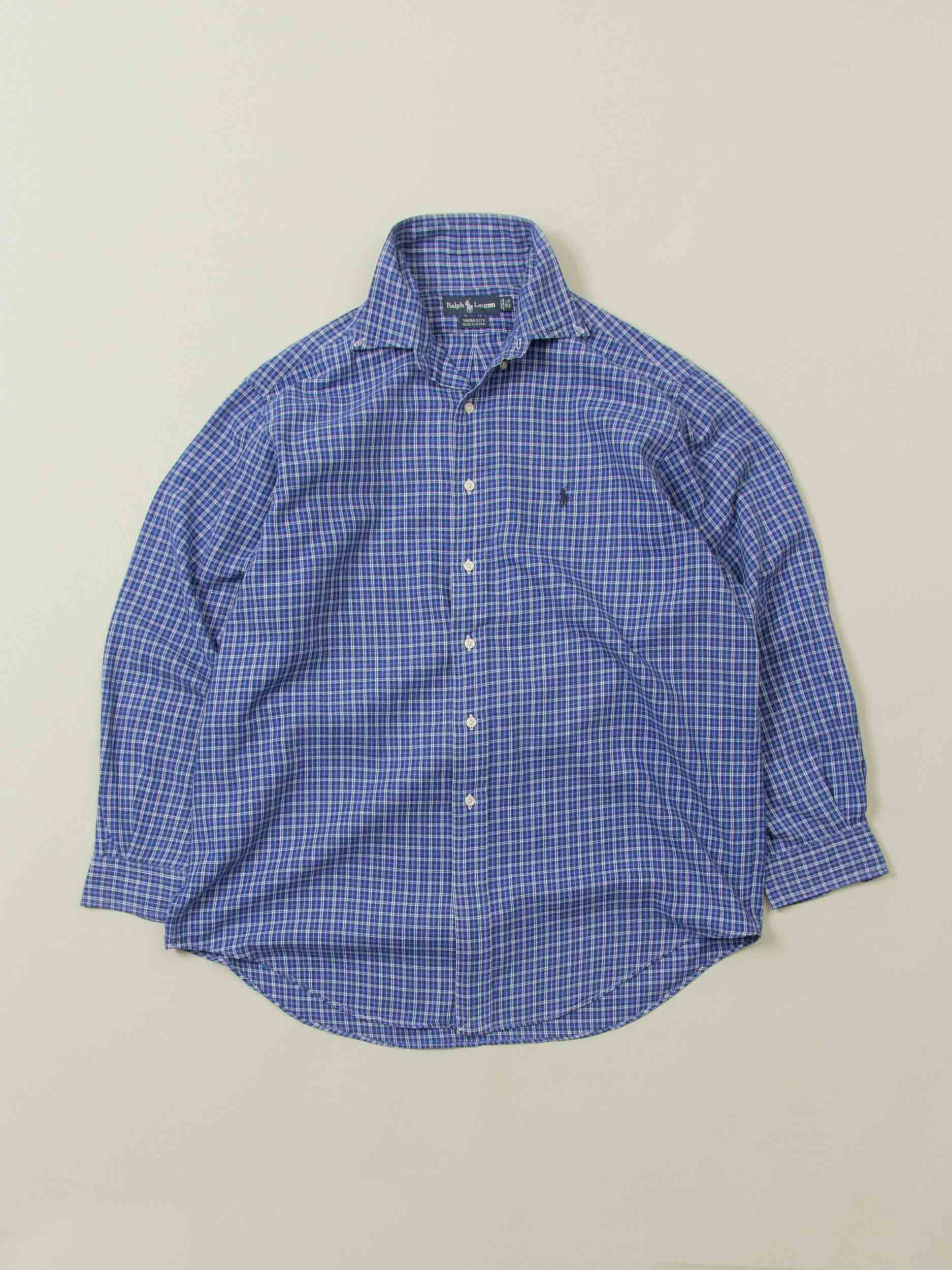 トップス 1990's~ Ralph Lauren MadrasCheck Shirt Vtg 1990s Checkered Ralph Lauren Shirt (L) – Broadway & Sons
