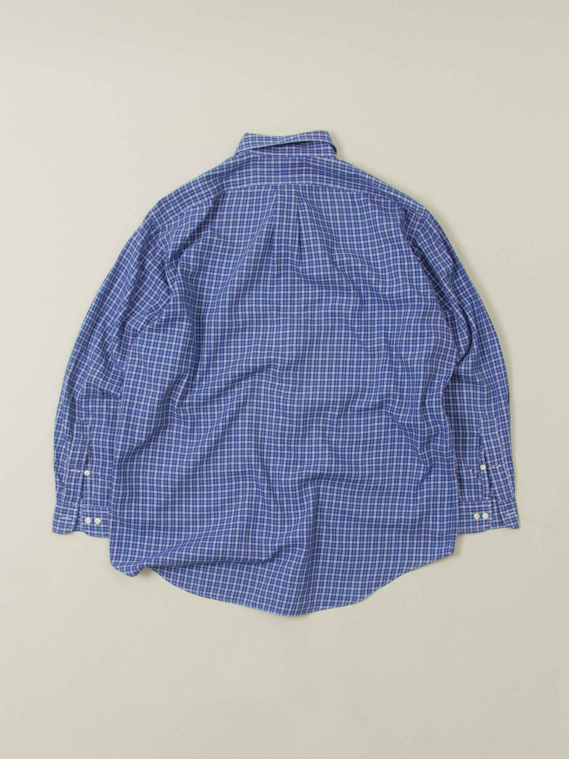トップス 1990's~ Ralph Lauren MadrasCheck Shirt 90's Ralph Lauren COTTON MADRAS CHECK S/S B/D SHIRT,USED