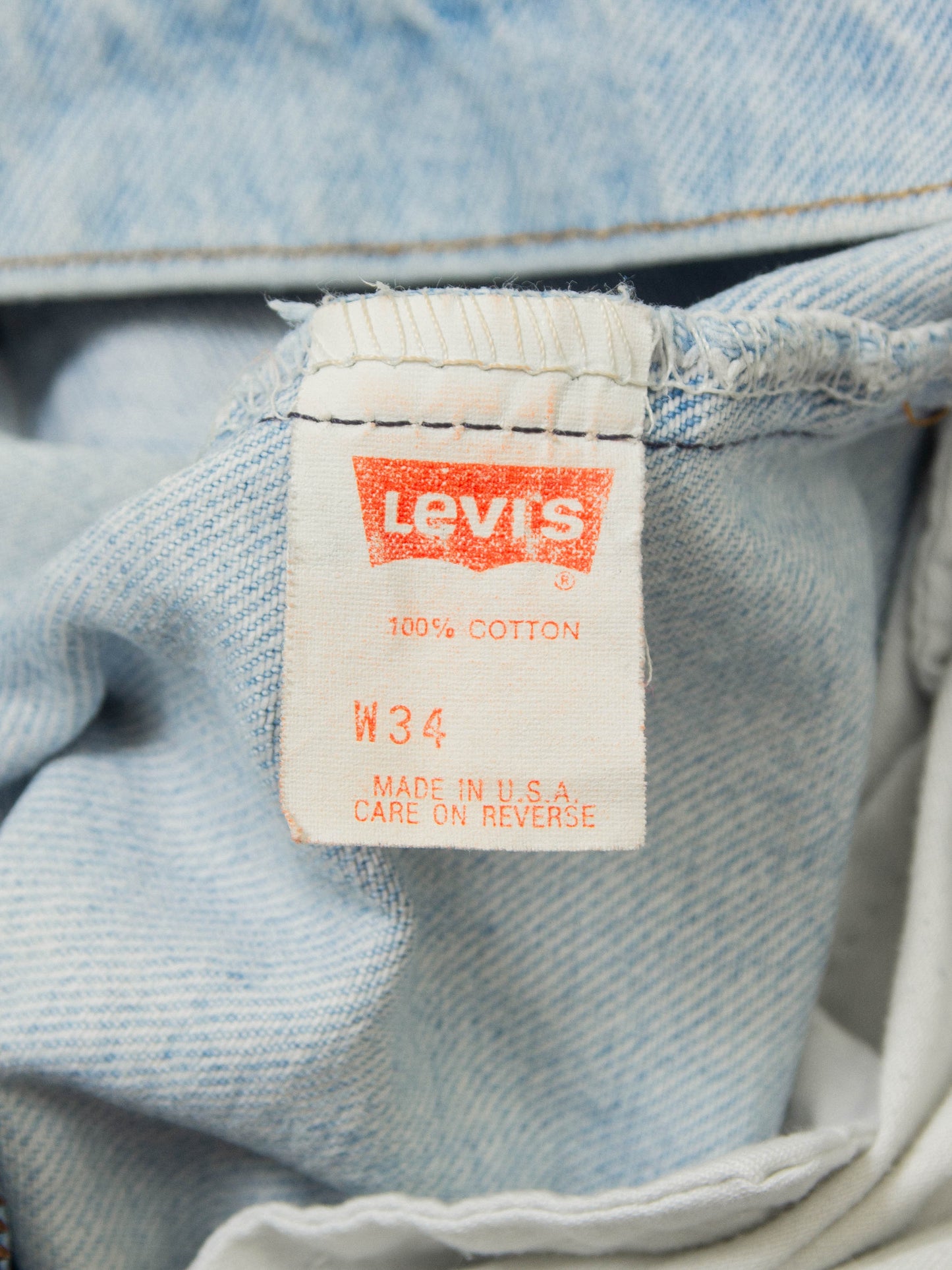 Vtg 1980s Levi's Denim Shorts - Made in USA (34")