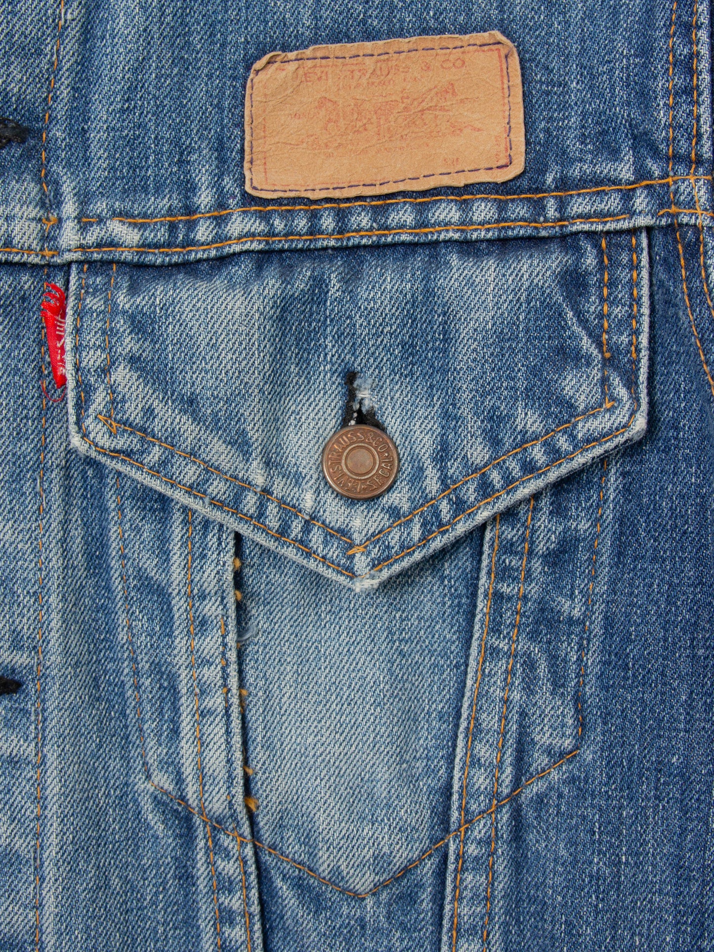 Vtg 1960s Levi's Big E Trucker Denim Jacket (XS)
