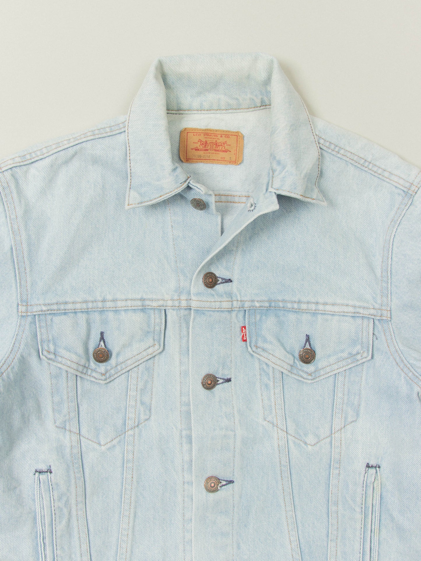 Vtg 1990s Levi's Trucker Denim Jacket - Made in USA (S)
