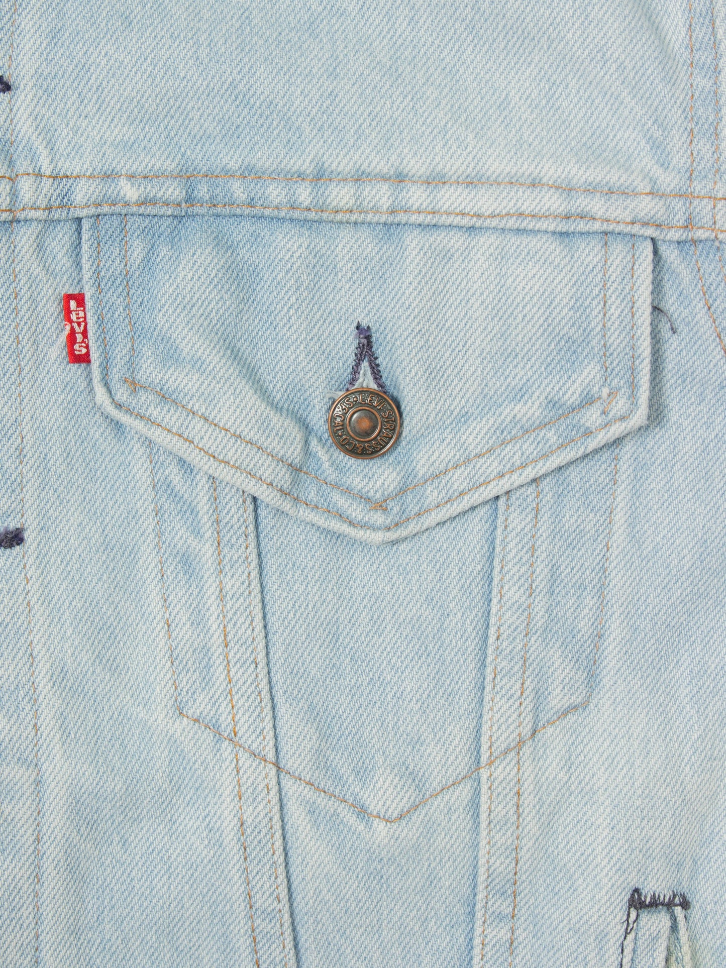 Vtg 1990s Levi's Trucker Denim Jacket - Made in USA (S)