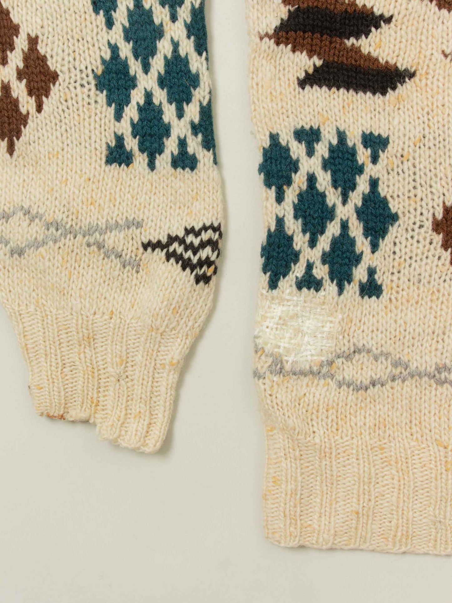 Vtg 1980s Hand Knitted Sweater (L)