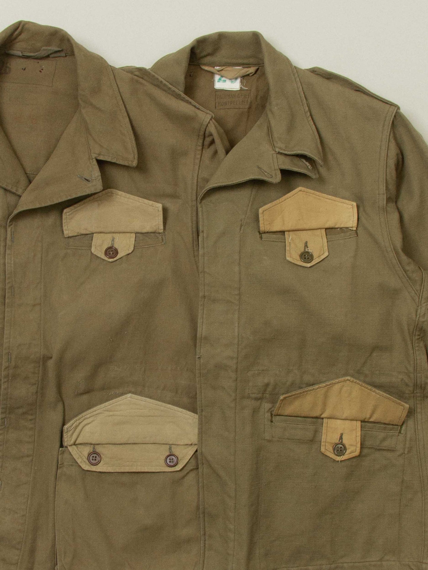 Vtg 1950s French Army M-47 Field Jacket