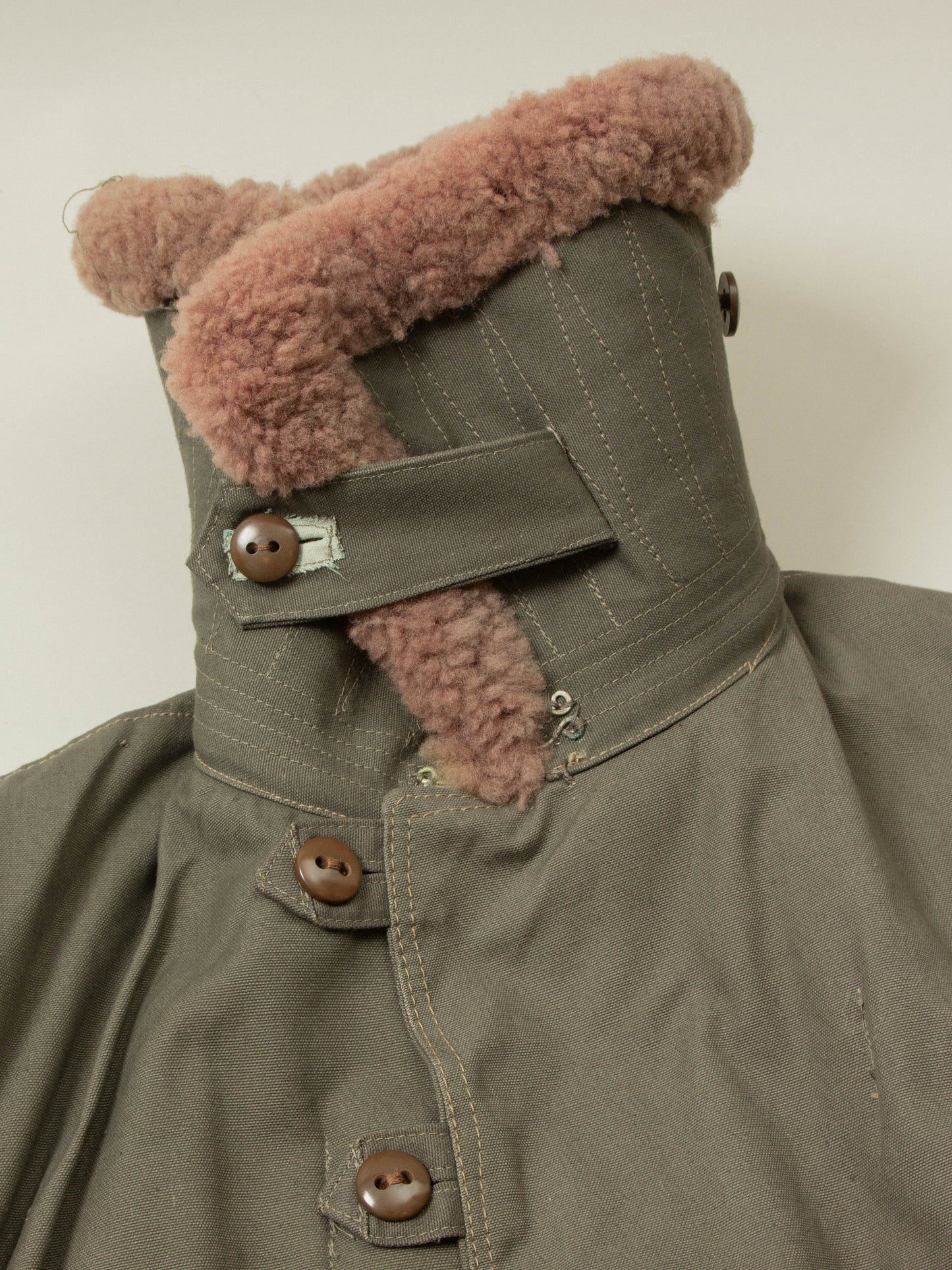 Vtg 1944 Swedish Army Extreme Cold Weather Coat (L)