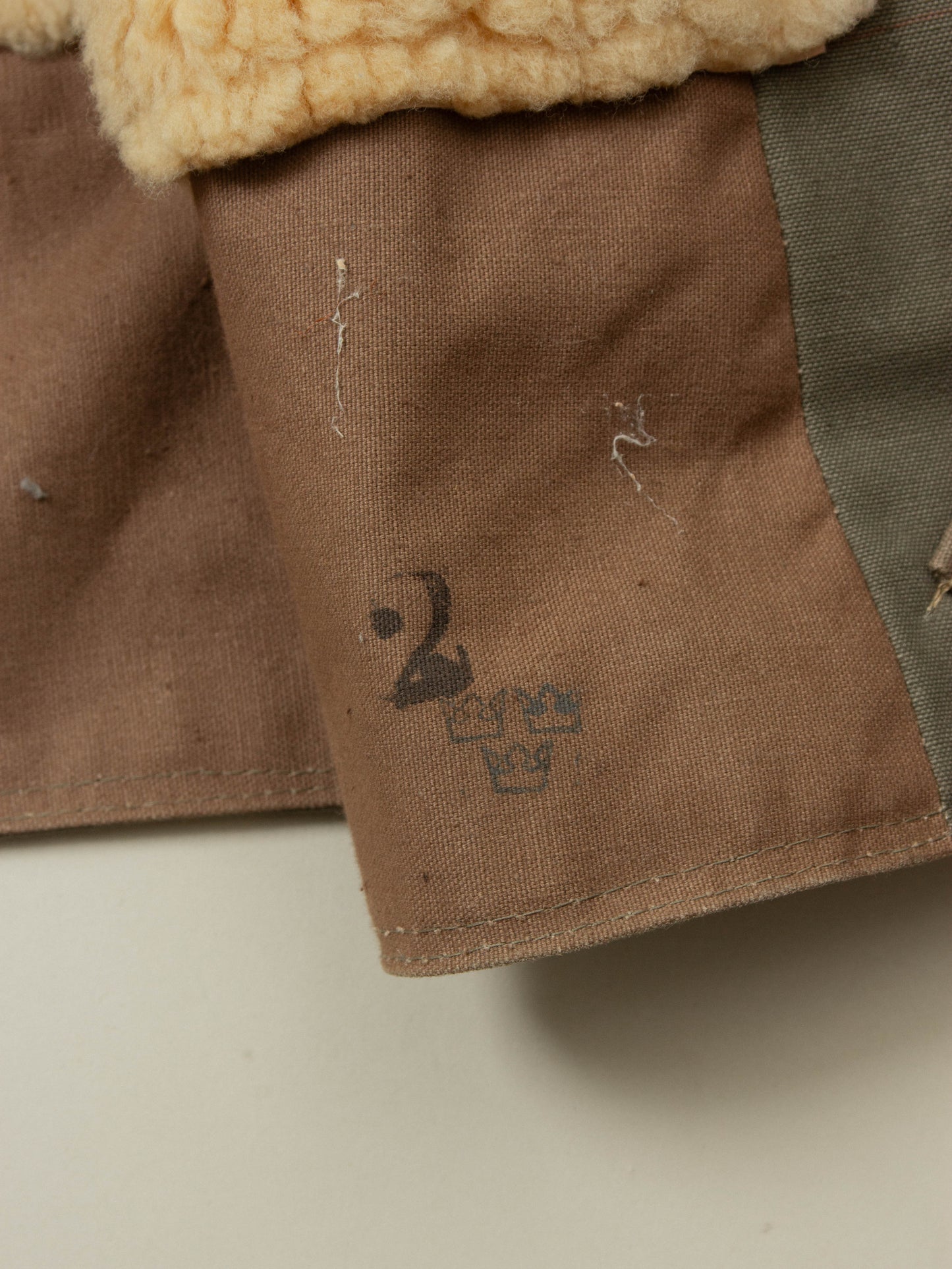 Vtg 1944 Swedish Army Extreme Cold Weather Coat (L)