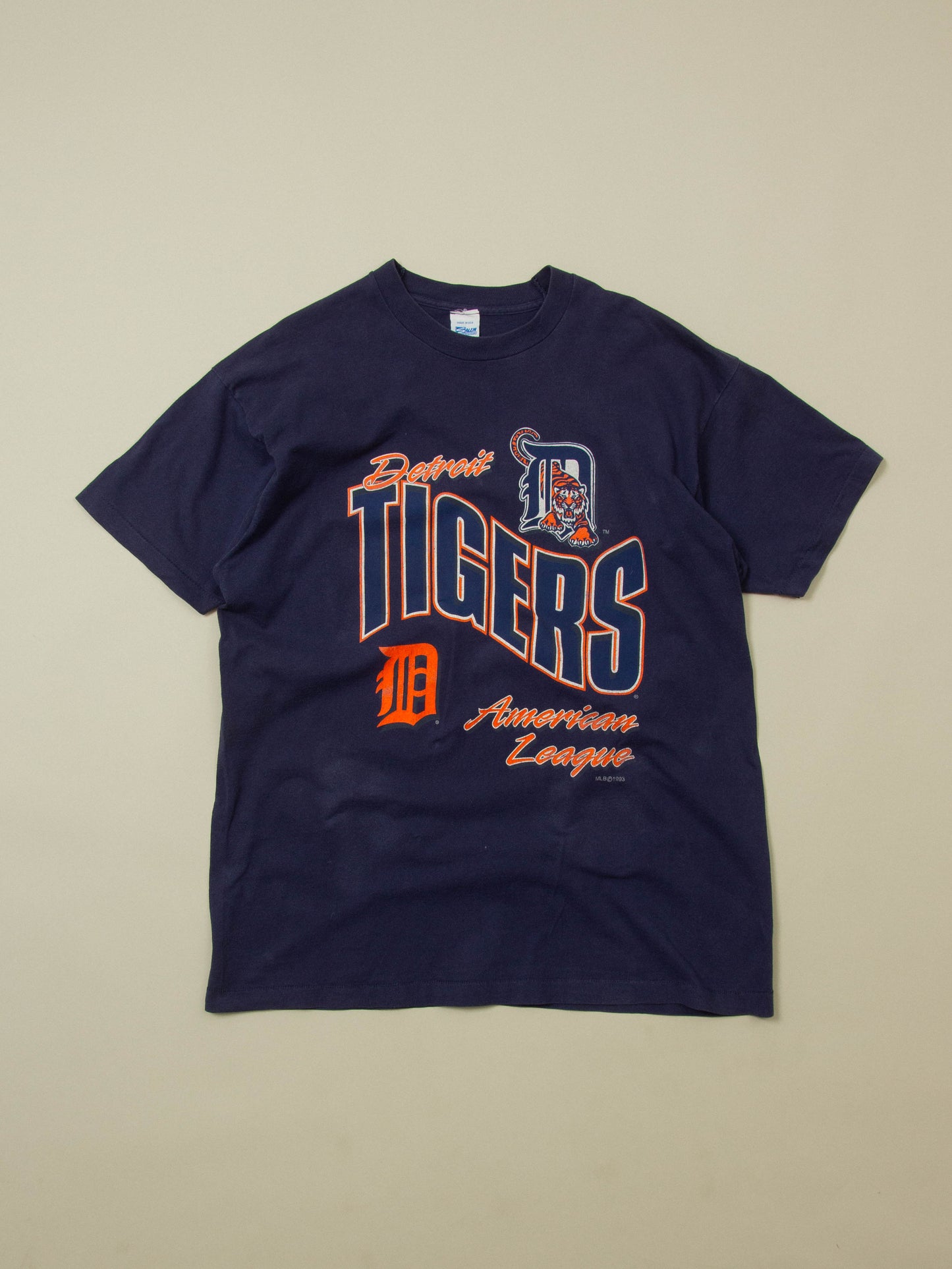 Vtg 1990s Detroit Tigers Single Stitch Tee - Made in USA (XL)