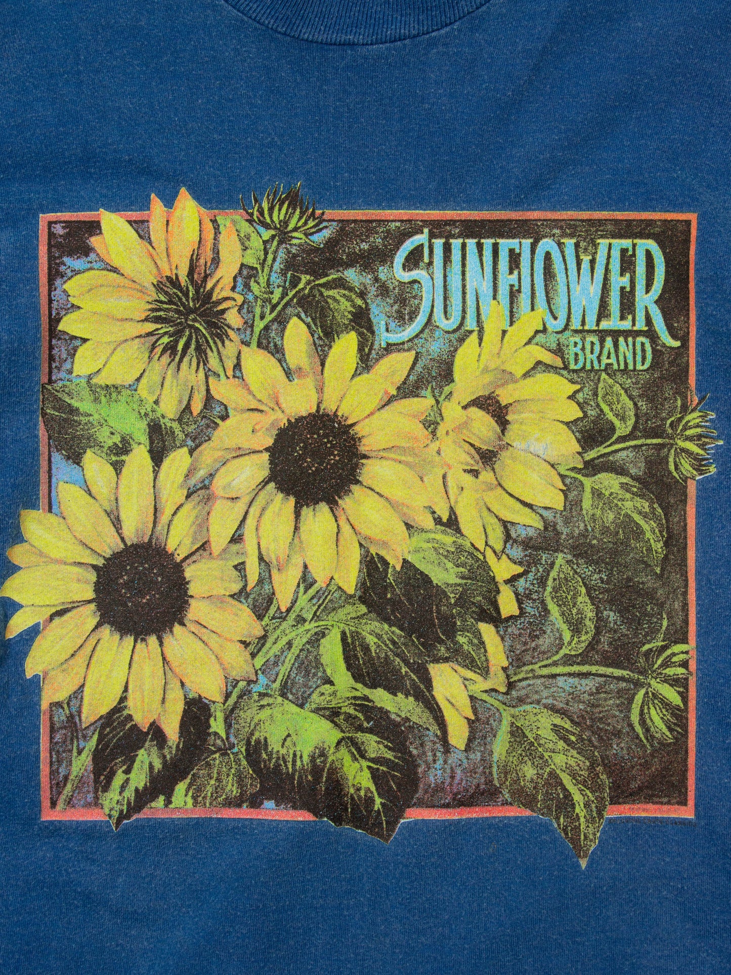 Vtg 1990s Los Angeles Sunflower Single Stitch Tee - Made in USA (XL)