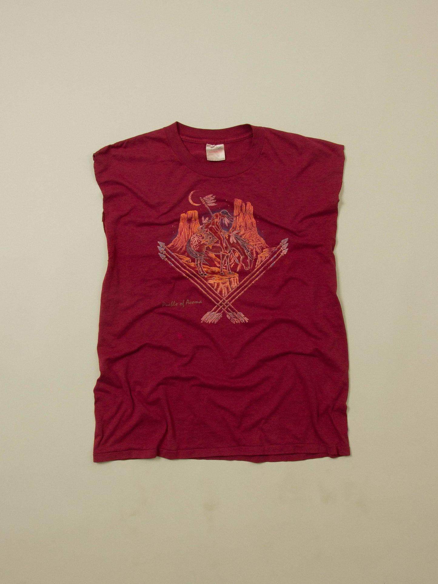 Vtg Oneita Native Graphic Tank-Top (XL)