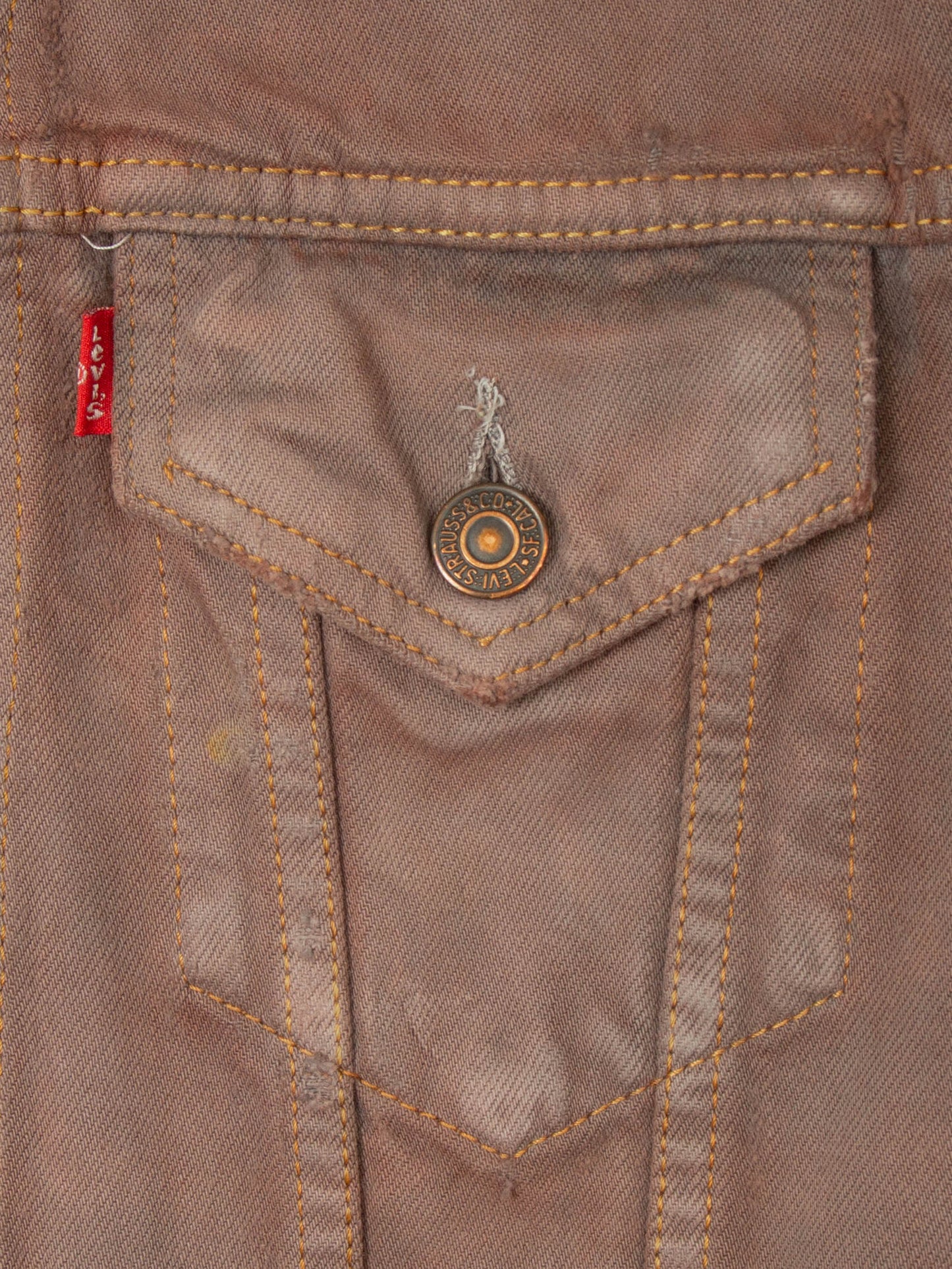 Vtg 1990s Dyed Levi's Denim Trucker Jacket (S)